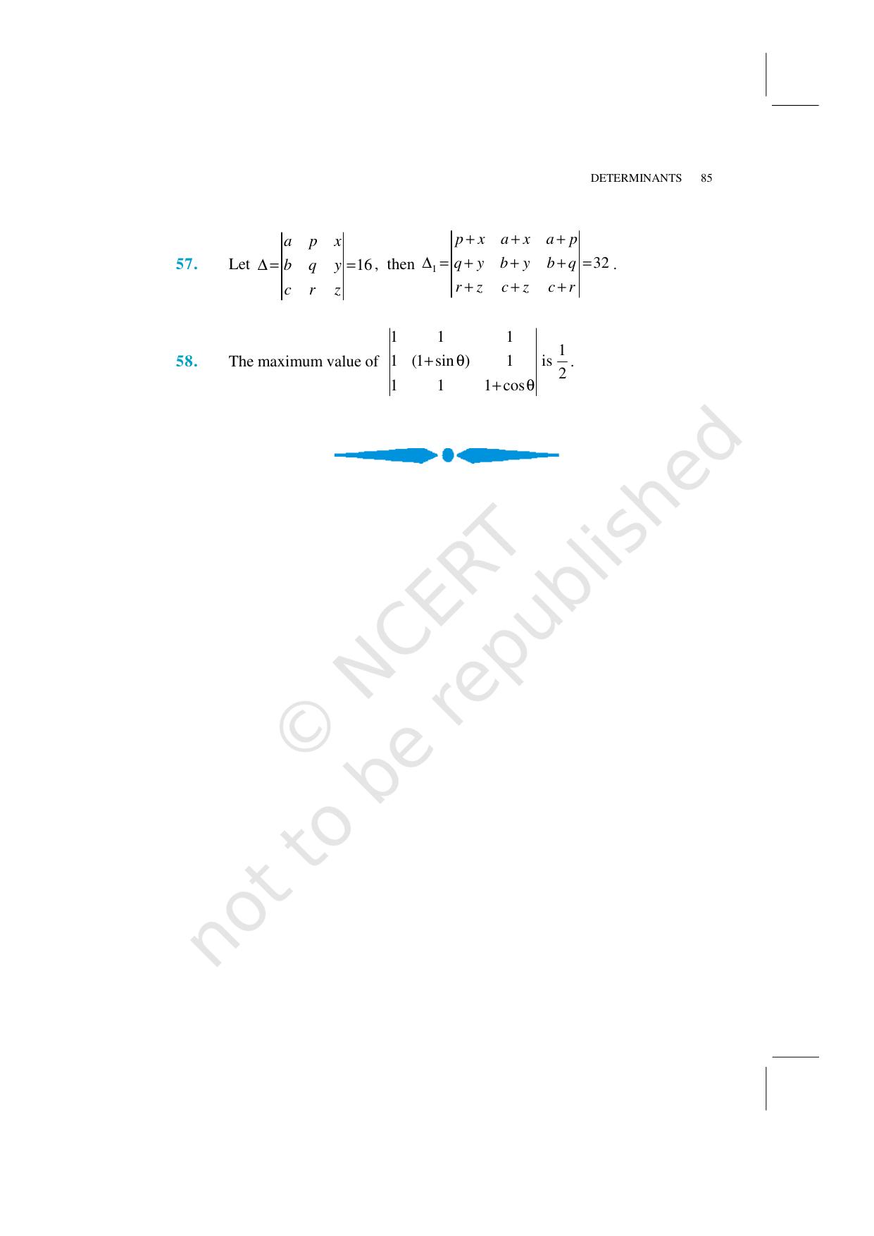 NCERT Exemplar Class 12: Mathematics Unit 4 (Determinants) - Page 21