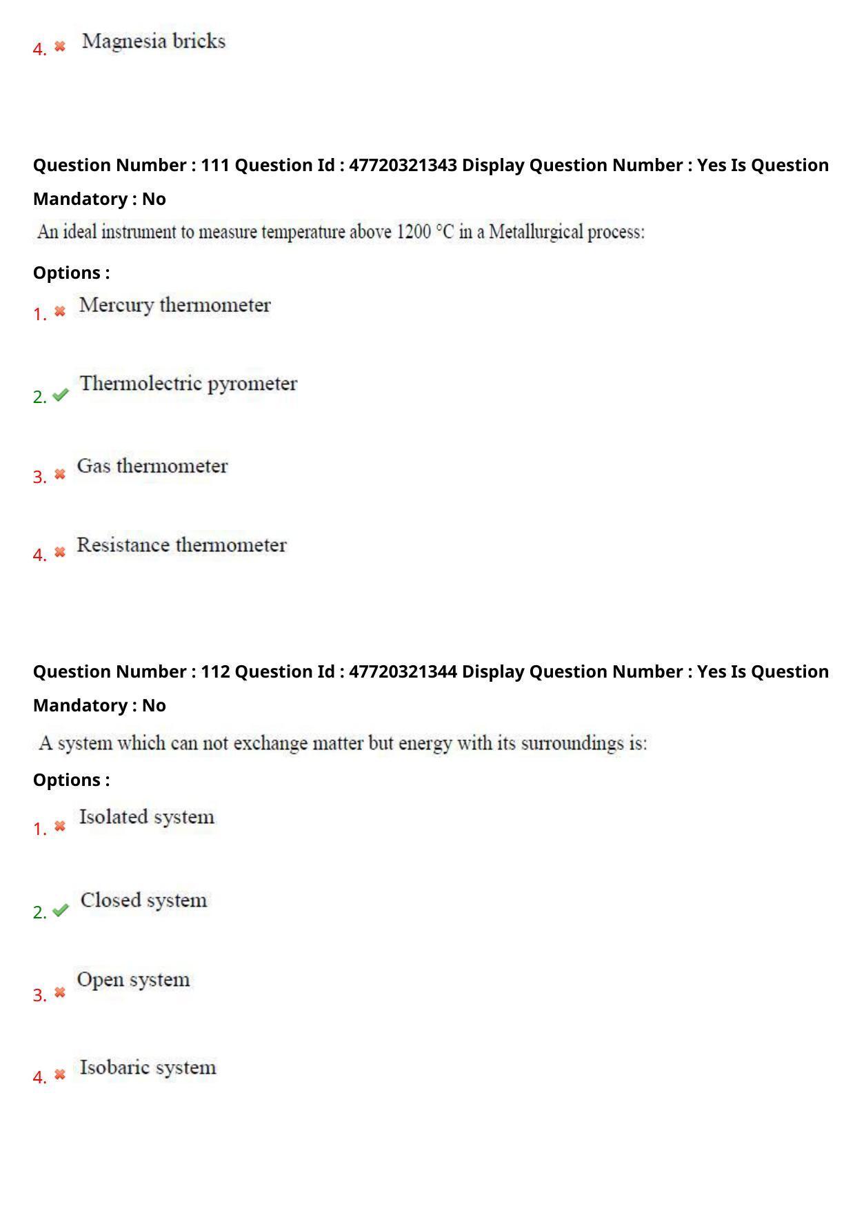 AP ECET 2021 - Metallurgical Engineering Question Paper With Preliminary Keys Shift2 - Page 59