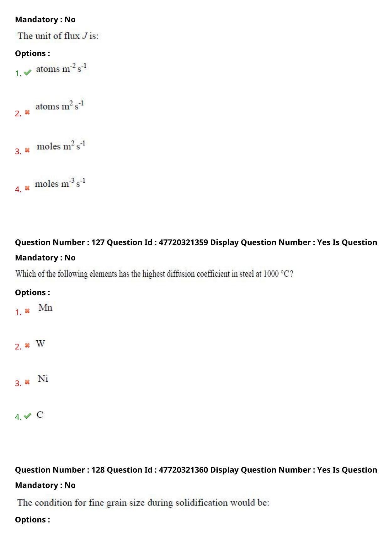 AP ECET 2021 - Metallurgical Engineering Question Paper With Preliminary Keys Shift2 - Page 66