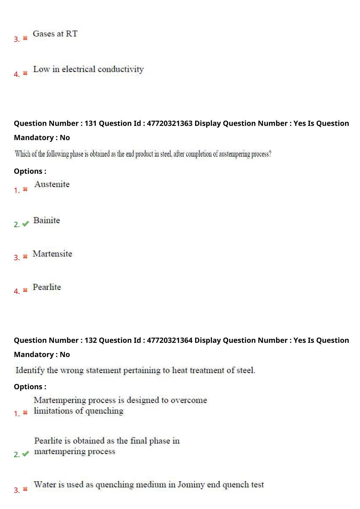 AP ECET 2021 - Metallurgical Engineering Question Paper With Preliminary Keys Shift2 - Page 68