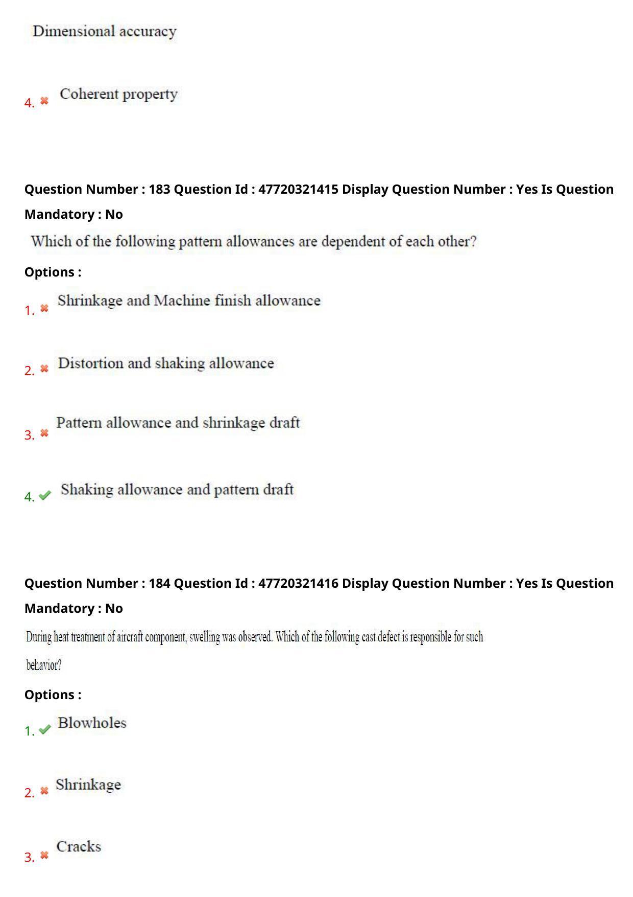 AP ECET 2021 - Metallurgical Engineering Question Paper With Preliminary Keys Shift2 - Page 92