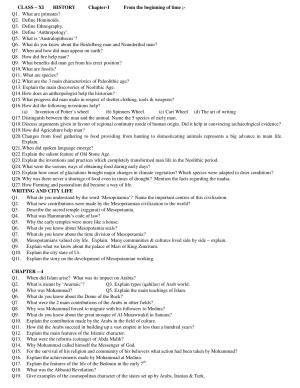 CBSE Worksheets for Class 11 History Assignment 4