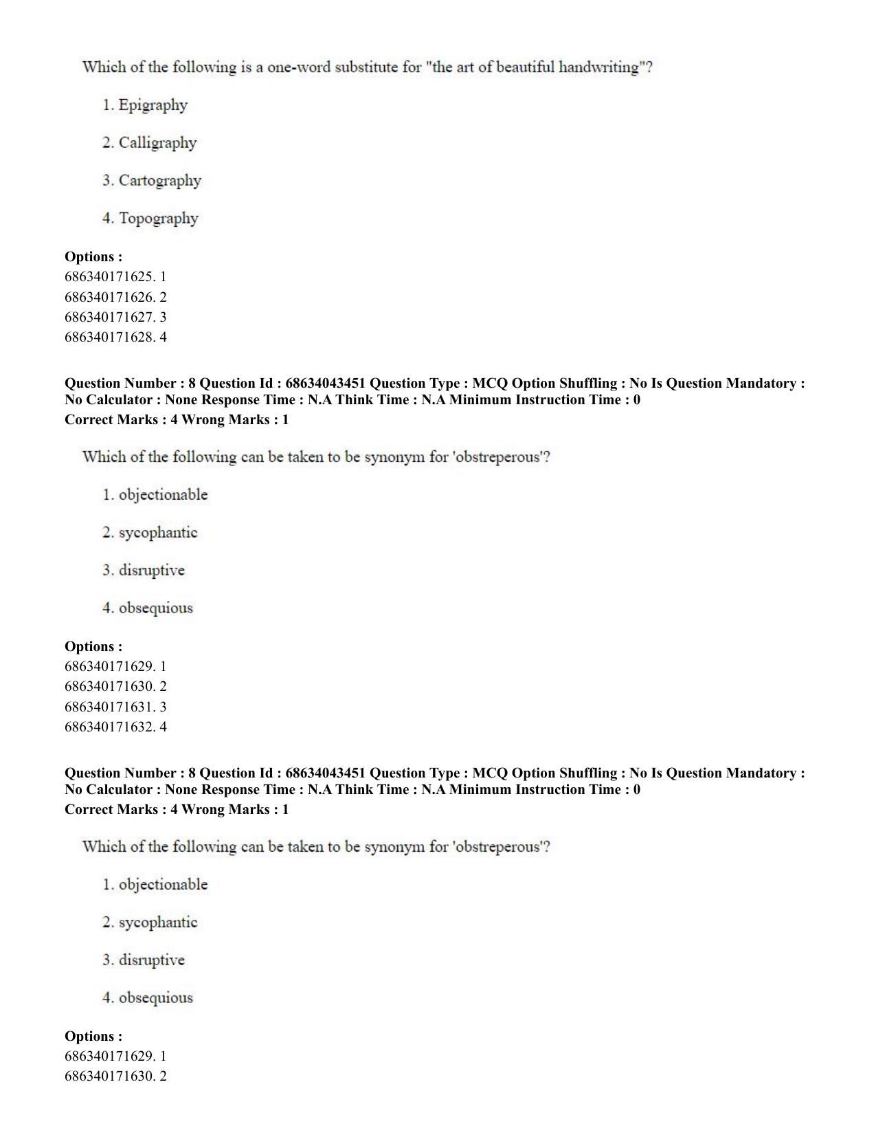 CUET PG 2023: SCQP25 – Plant Biotechnology (Eng)-Shift 3 (30-06-2023) Question Paper - Page 8