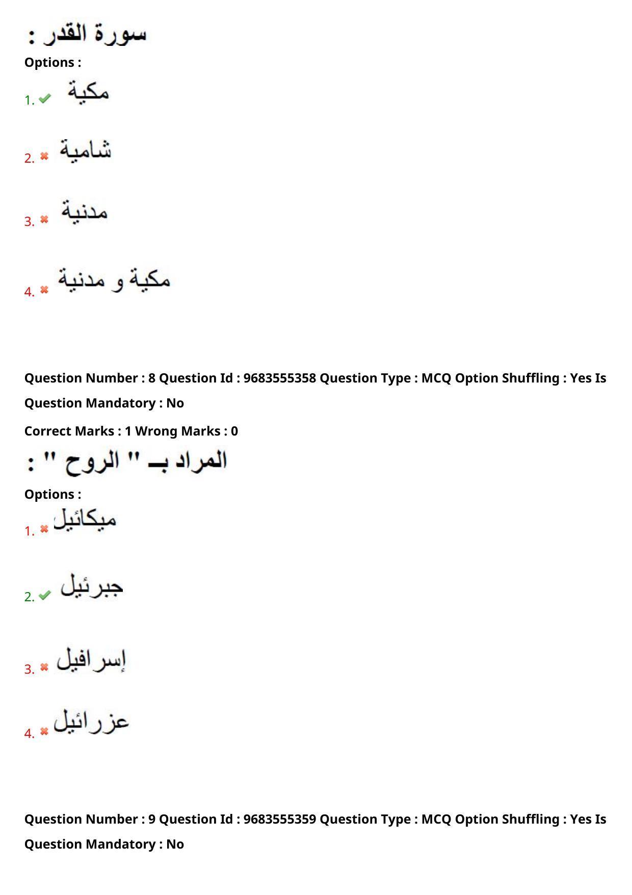 TS CPGET 2021 M.A. Arabic  (Shift 1) Question Paper with Answer Key - Page 6
