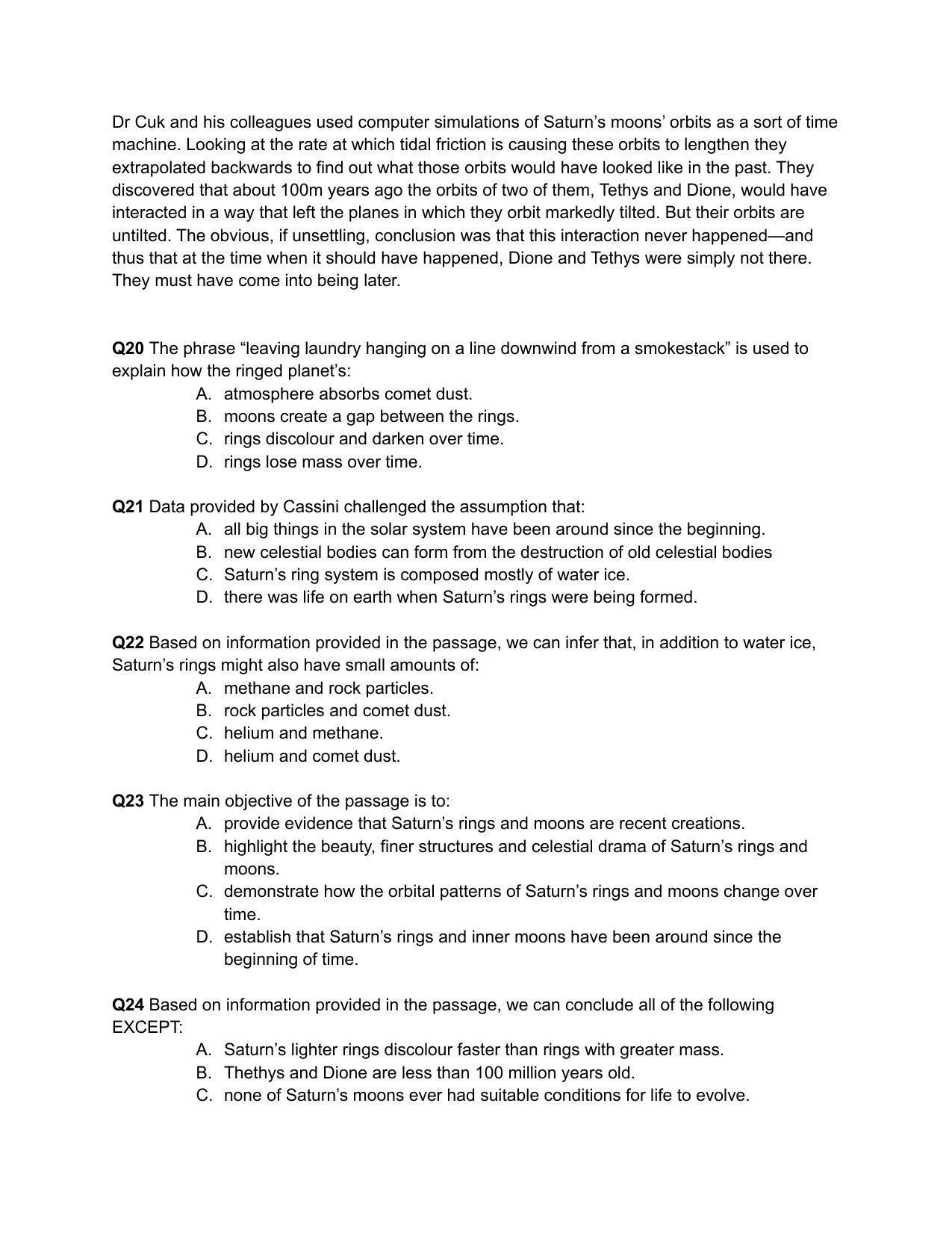 CAT 2018 CAT VARC Slot 2 Question Paper - Page 10