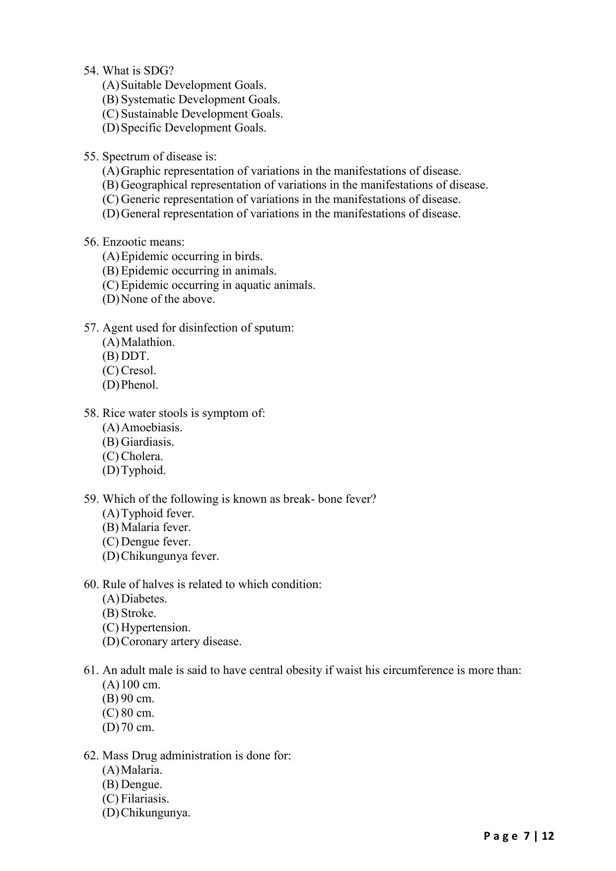 WB JEMAS (PG) DHPE 2024 Question Paper - Page 9