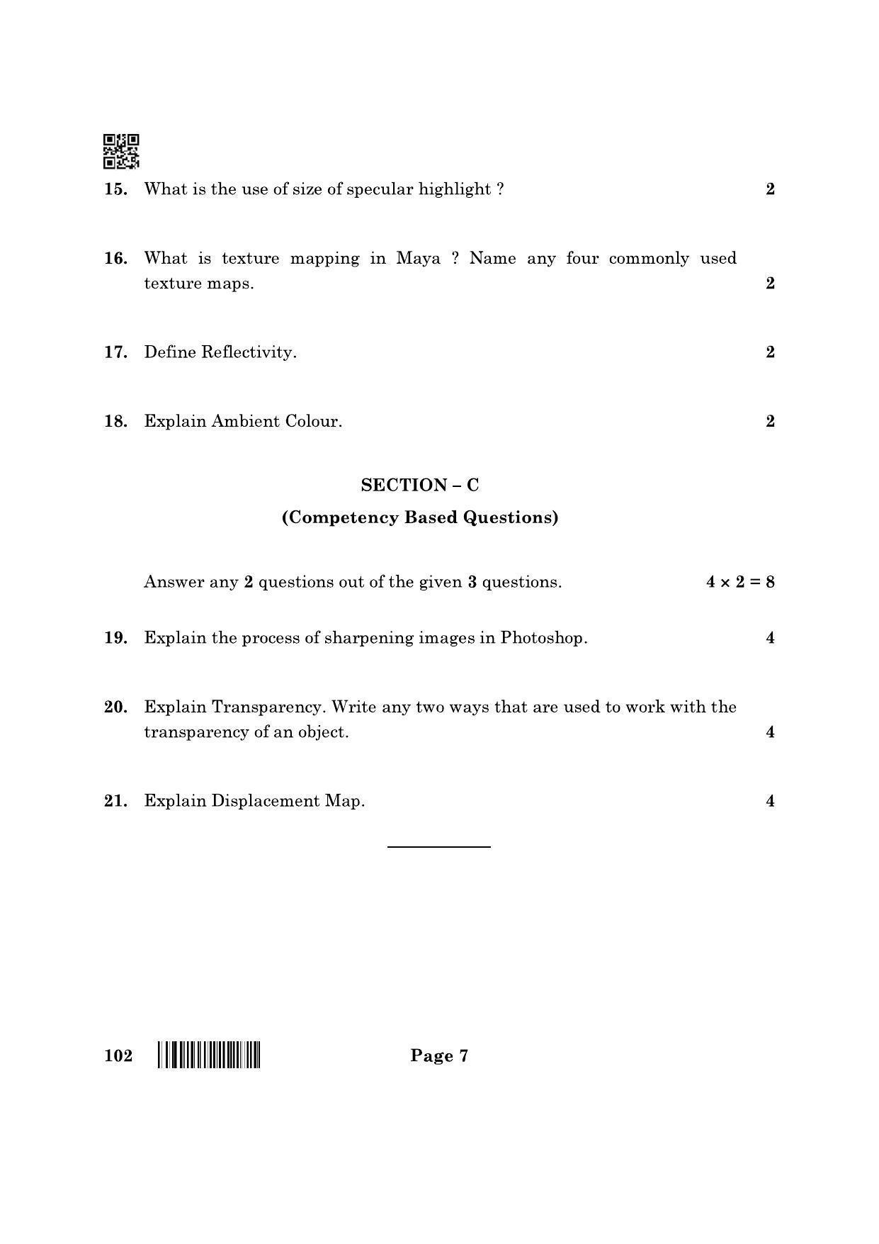 CBSE Class 10 102 Multimedia 2022 Question Paper - Page 7