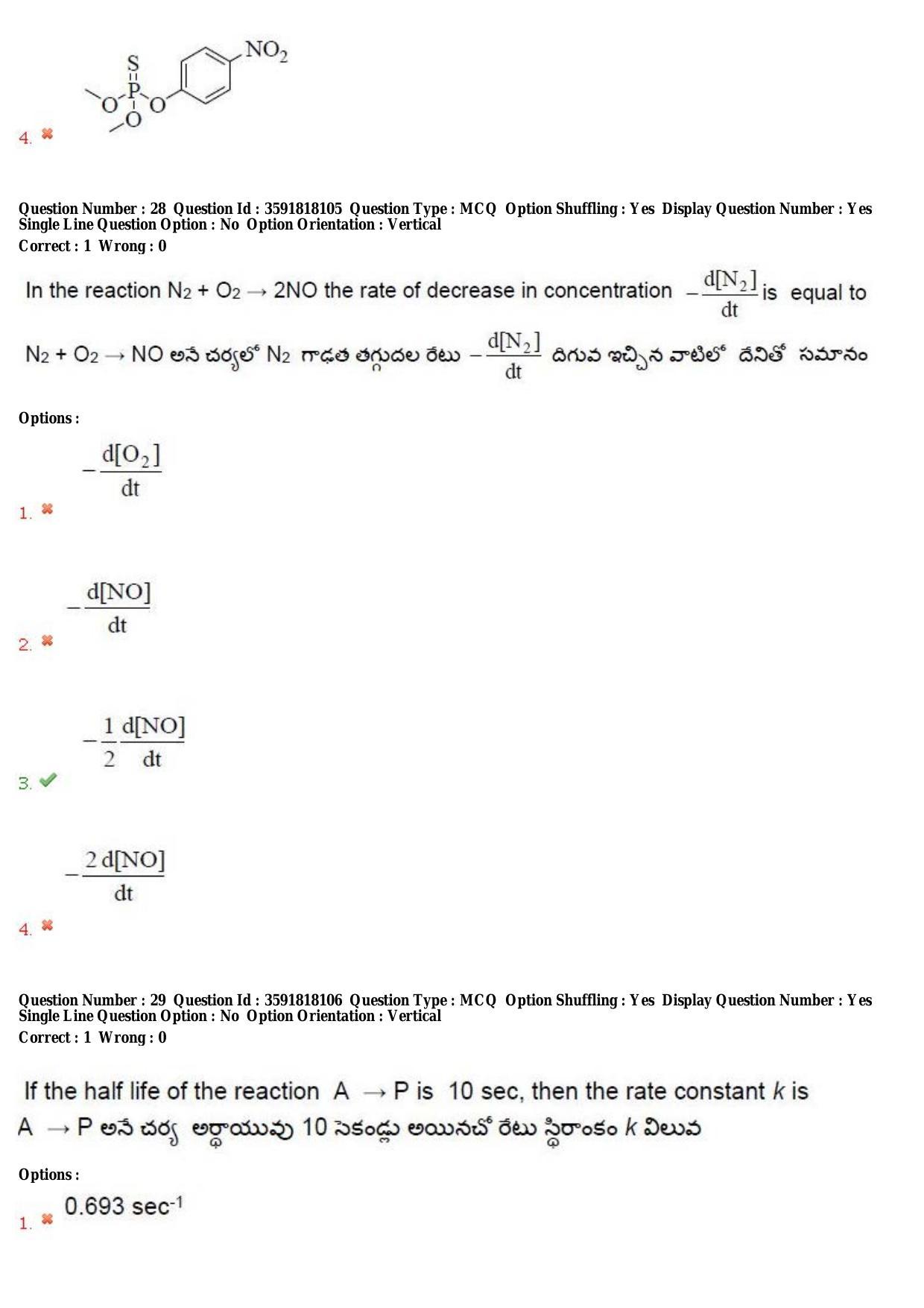 TS CPGET 2018 M.Sc. Chemistry (Shift 1) Question Paper with Answer Key - Page 15