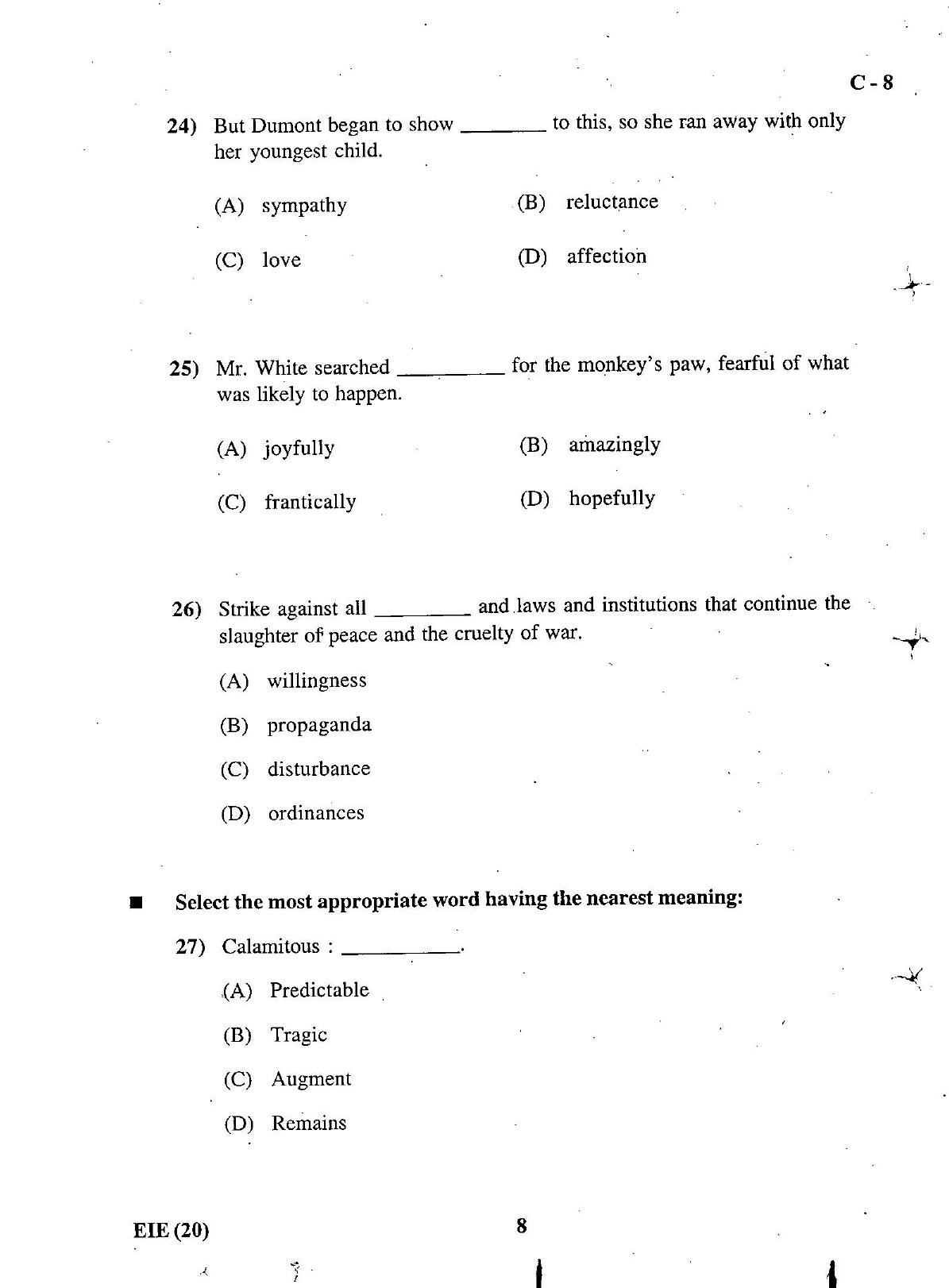 Gujarat Board Class 12th Question Paper March 2019: 13 (E) - Page 8
