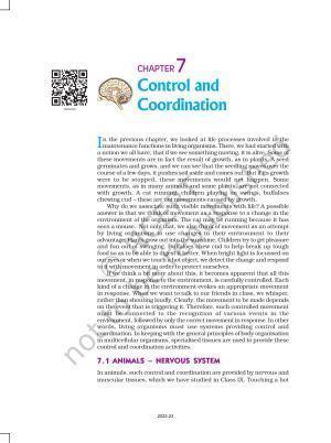 NCERT Book for Class 10 Science Chapter 7 Control and Coordination