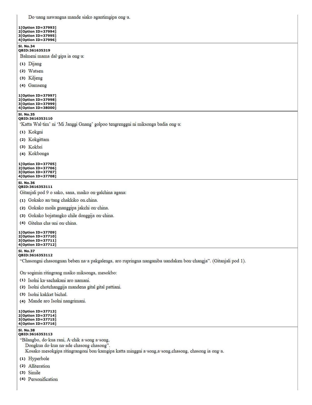 CUET (PG) 2022: PGQP-60 Garo (10-09-2022) Question Paper - Page 12