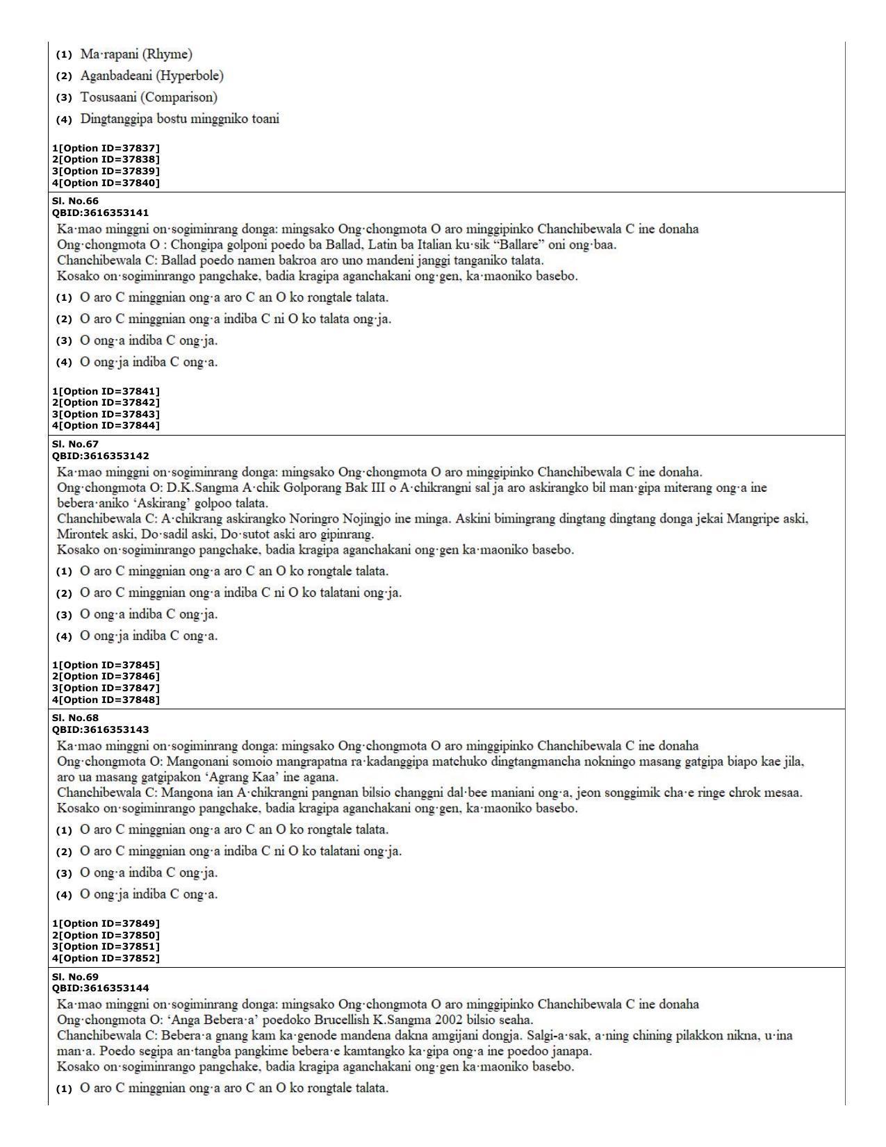CUET (PG) 2022: PGQP-60 Garo (10-09-2022) Question Paper - Page 18