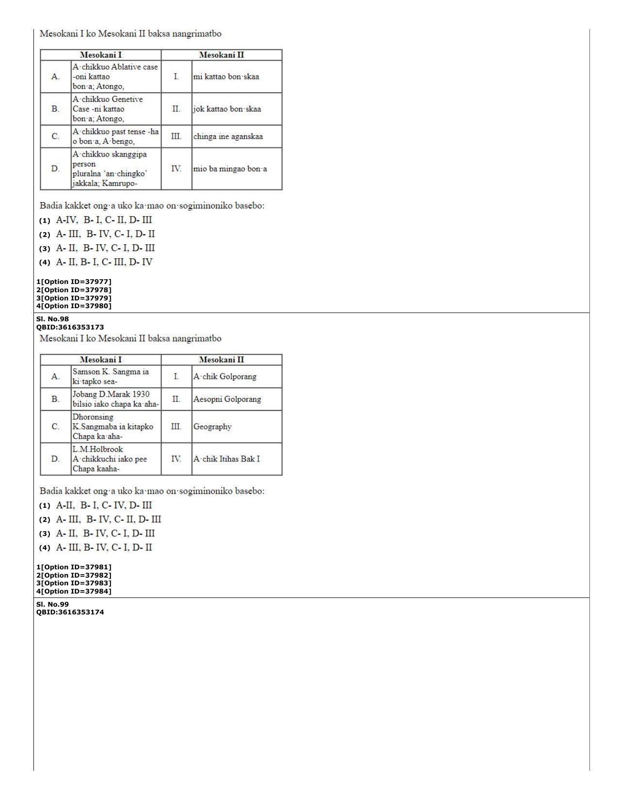 CUET (PG) 2022: PGQP-60 Garo (10-09-2022) Question Paper - Page 27