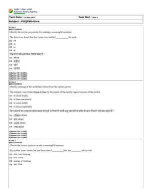 CUET (PG) 2022: PGQP-60 Garo (10-09-2022) Question Paper