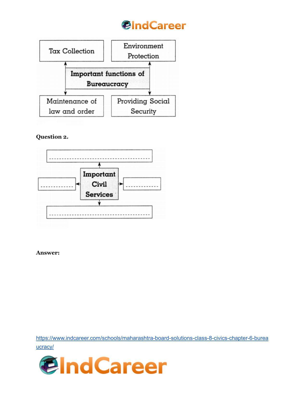 Maharashtra Board Solutions Class 8-Civics: Chapter 6- Bureaucracy - Page 10