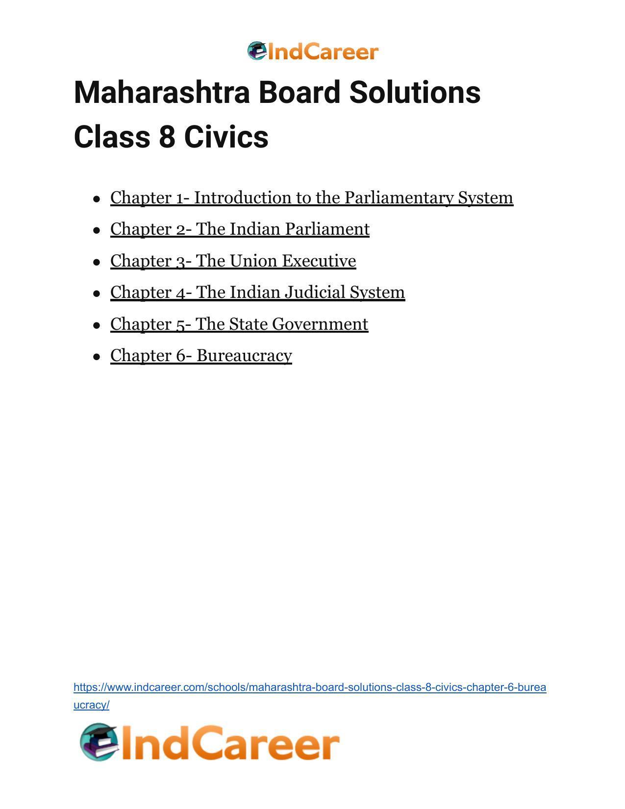 Maharashtra Board Solutions Class 8-Civics: Chapter 6- Bureaucracy - Page 16
