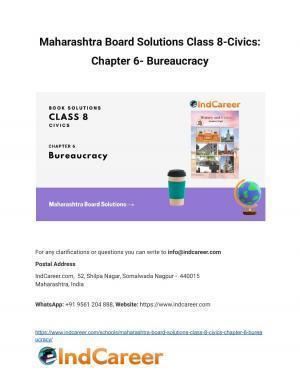 Maharashtra Board Solutions Class 8-Civics: Chapter 6- Bureaucracy