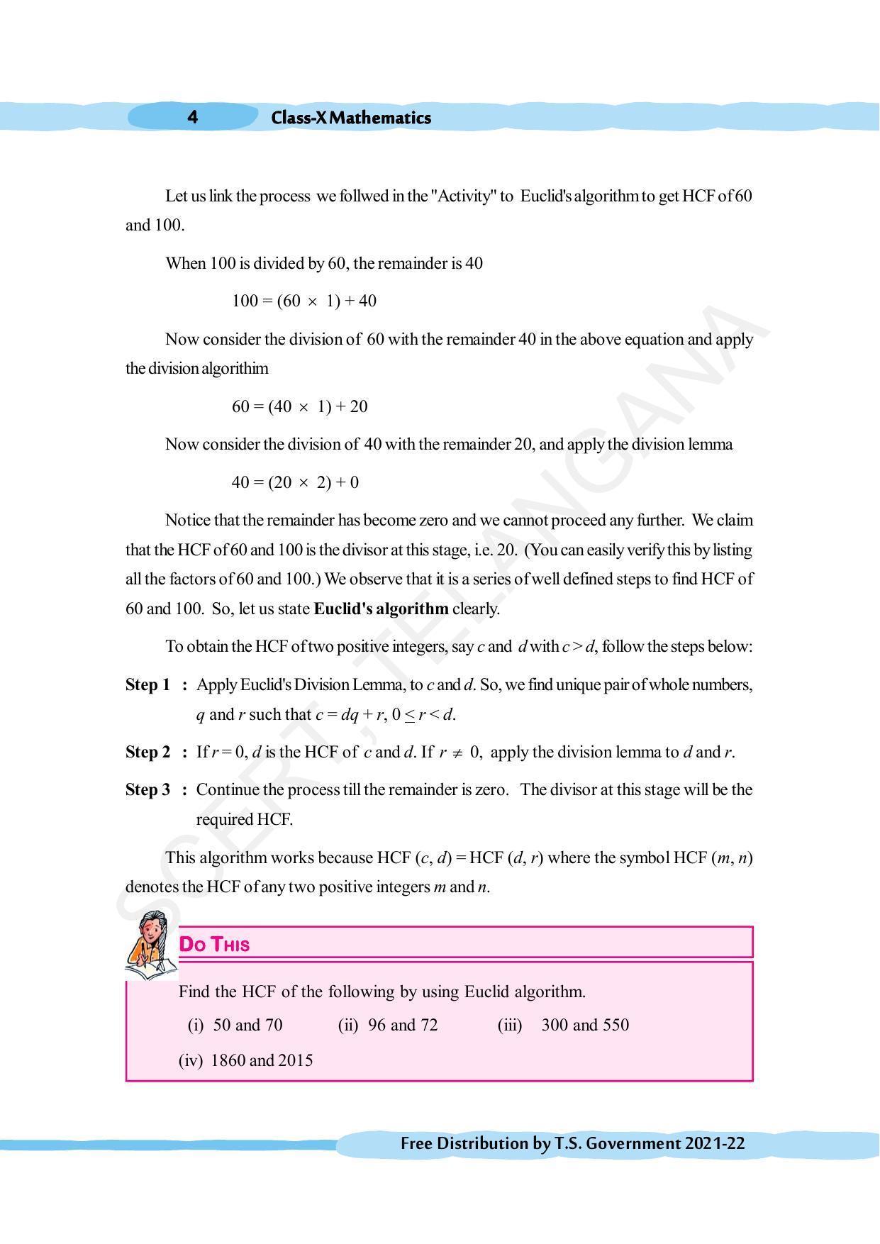 TS SCERT Class 10 Maths (English Medium) Text Book - Page 14
