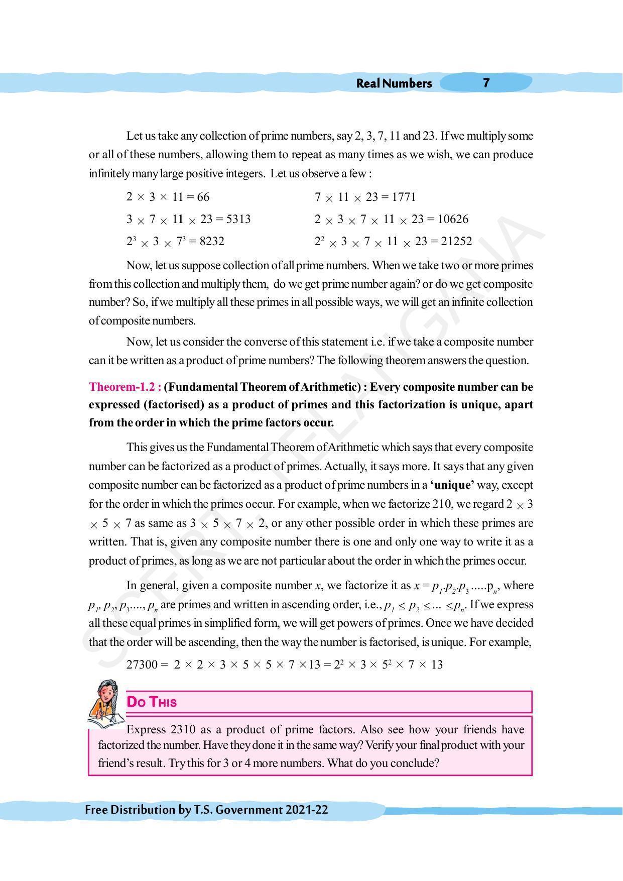 TS SCERT Class 10 Maths (English Medium) Text Book - Page 17