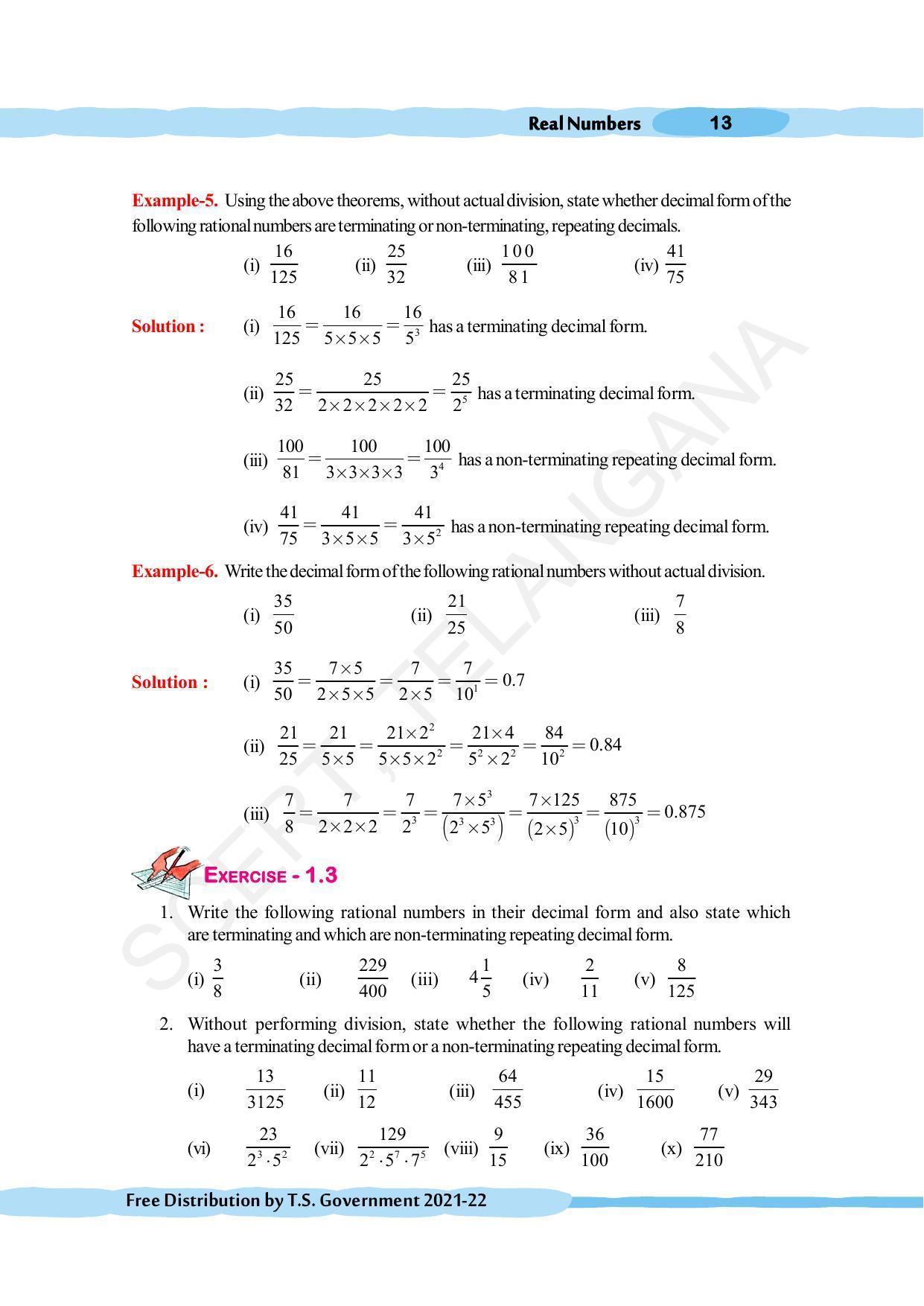TS SCERT Class 10 Maths (English Medium) Text Book - Page 23