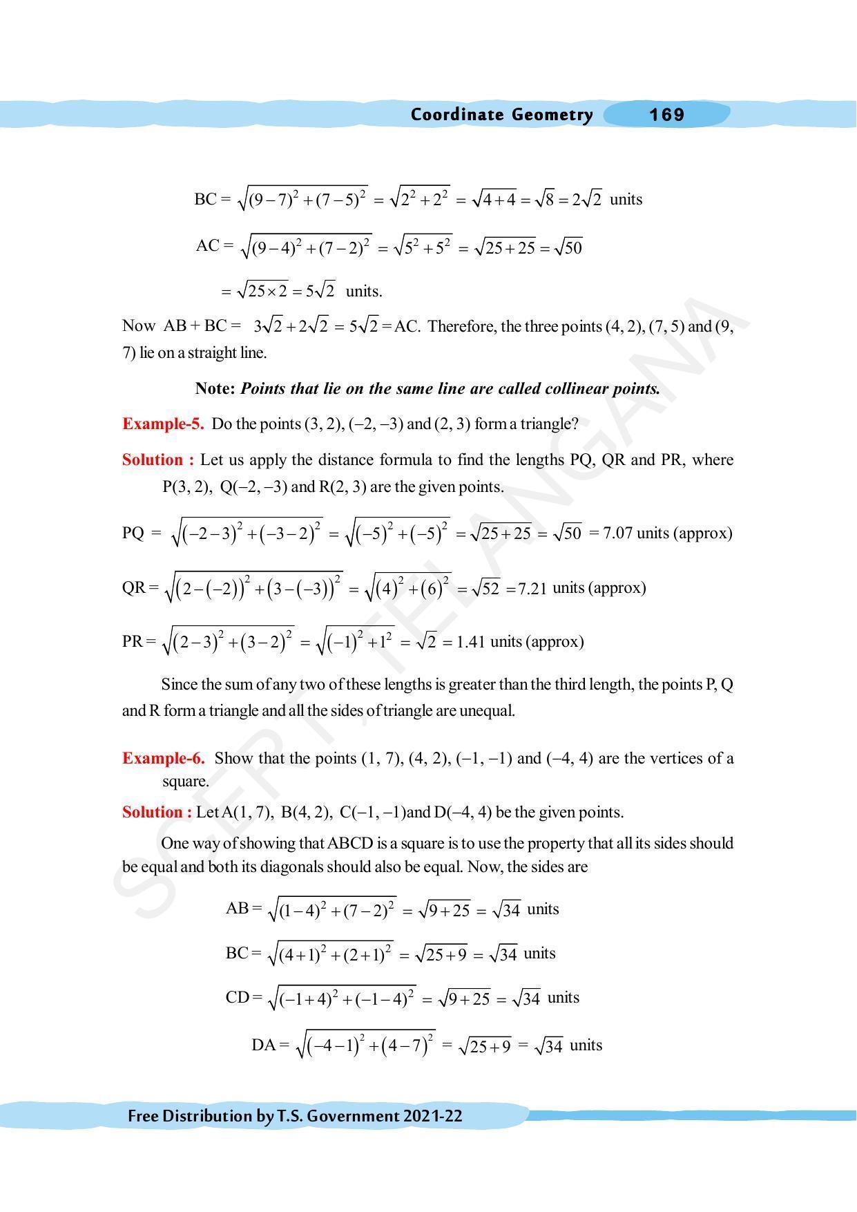 TS SCERT Class 10 Maths (English Medium) Text Book - Page 179