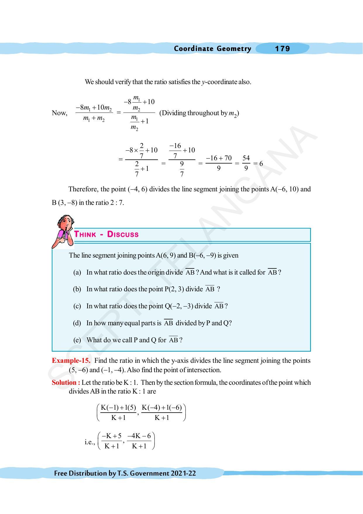 TS SCERT Class 10 Maths (English Medium) Text Book - Page 189