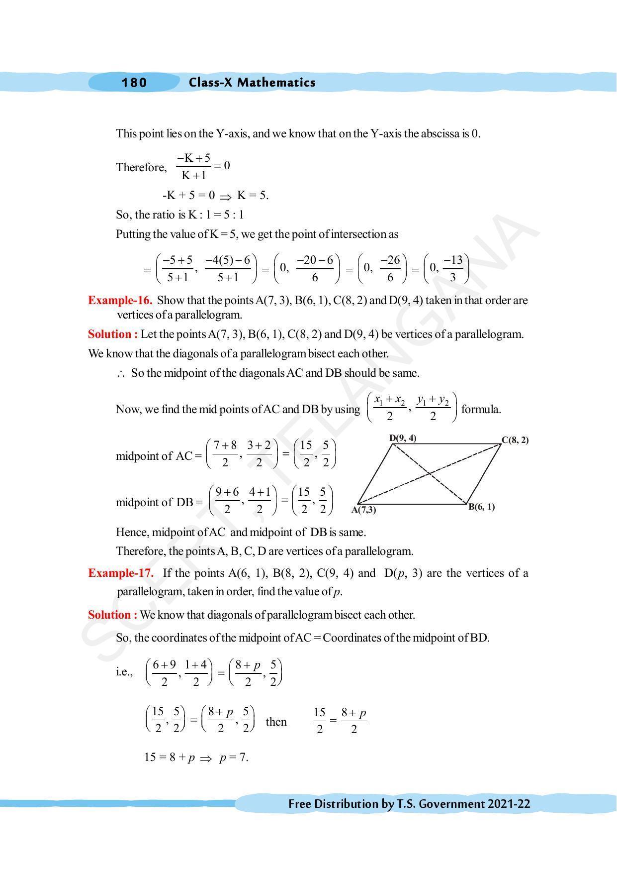 TS SCERT Class 10 Maths (English Medium) Text Book - Page 190