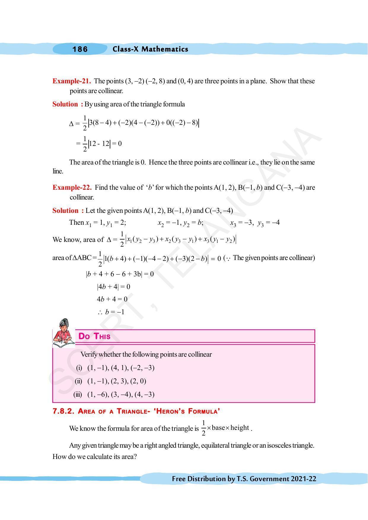 TS SCERT Class 10 Maths (English Medium) Text Book - Page 196