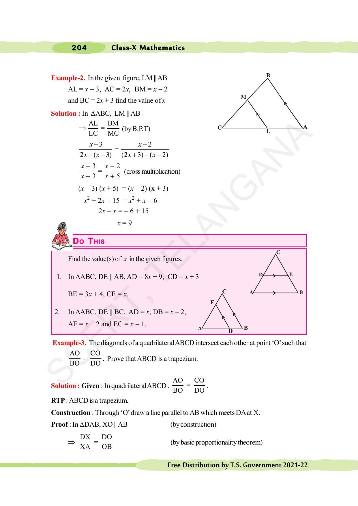 TS SCERT Class 10 Maths (English Medium) Text Book - Page 214