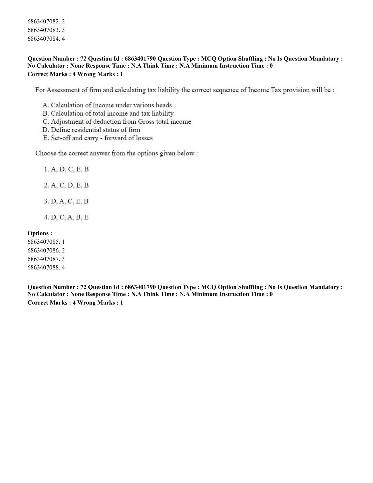 CUET PG 2023: COQP08 – Commerce (Eng.)-Shift 2 (05-06-2023) Question Paper - Page 75