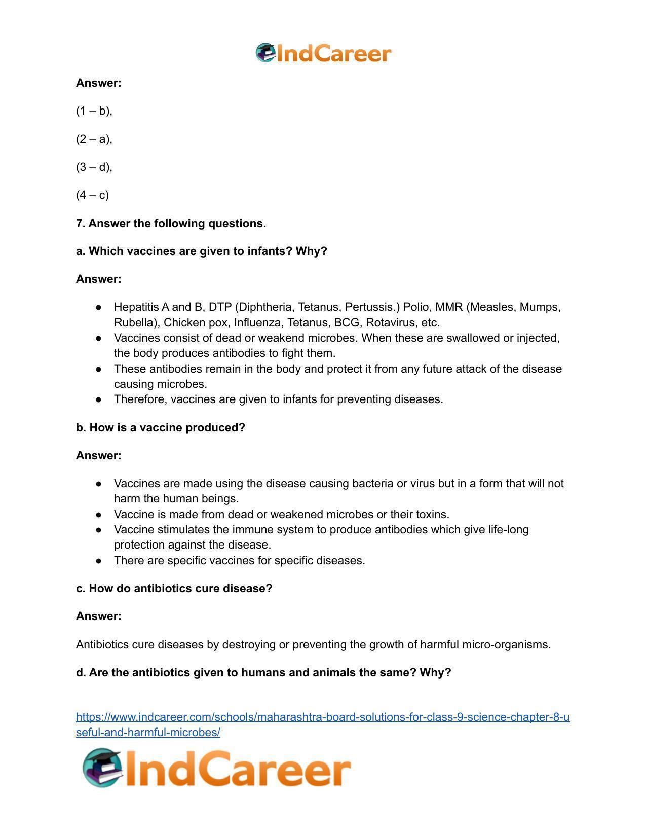 Maharashtra Board Solutions for Class 9- Science: Chapter 8- Useful and Harmful Microbes - Page 5