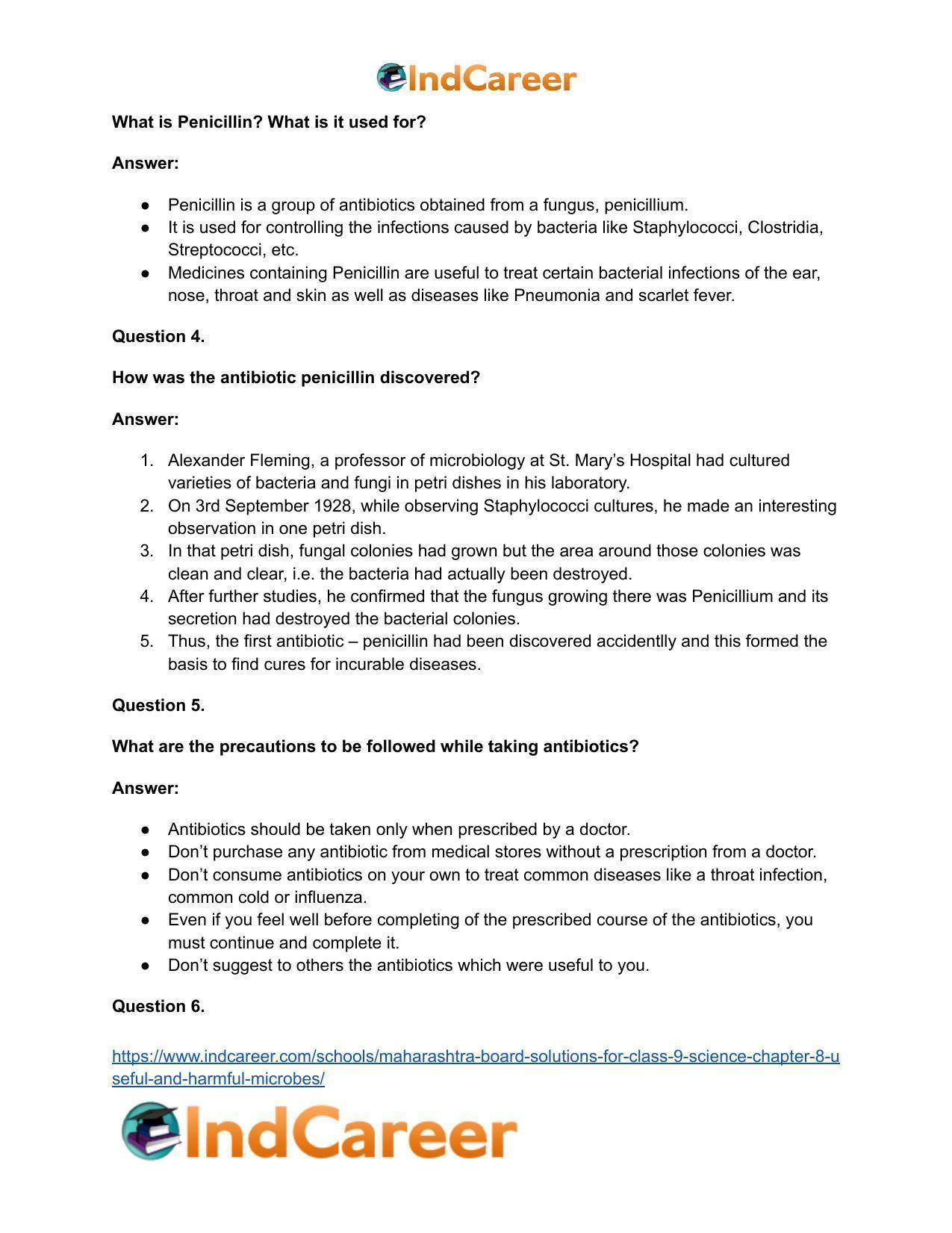 Maharashtra Board Solutions for Class 9- Science: Chapter 8- Useful and Harmful Microbes - Page 38