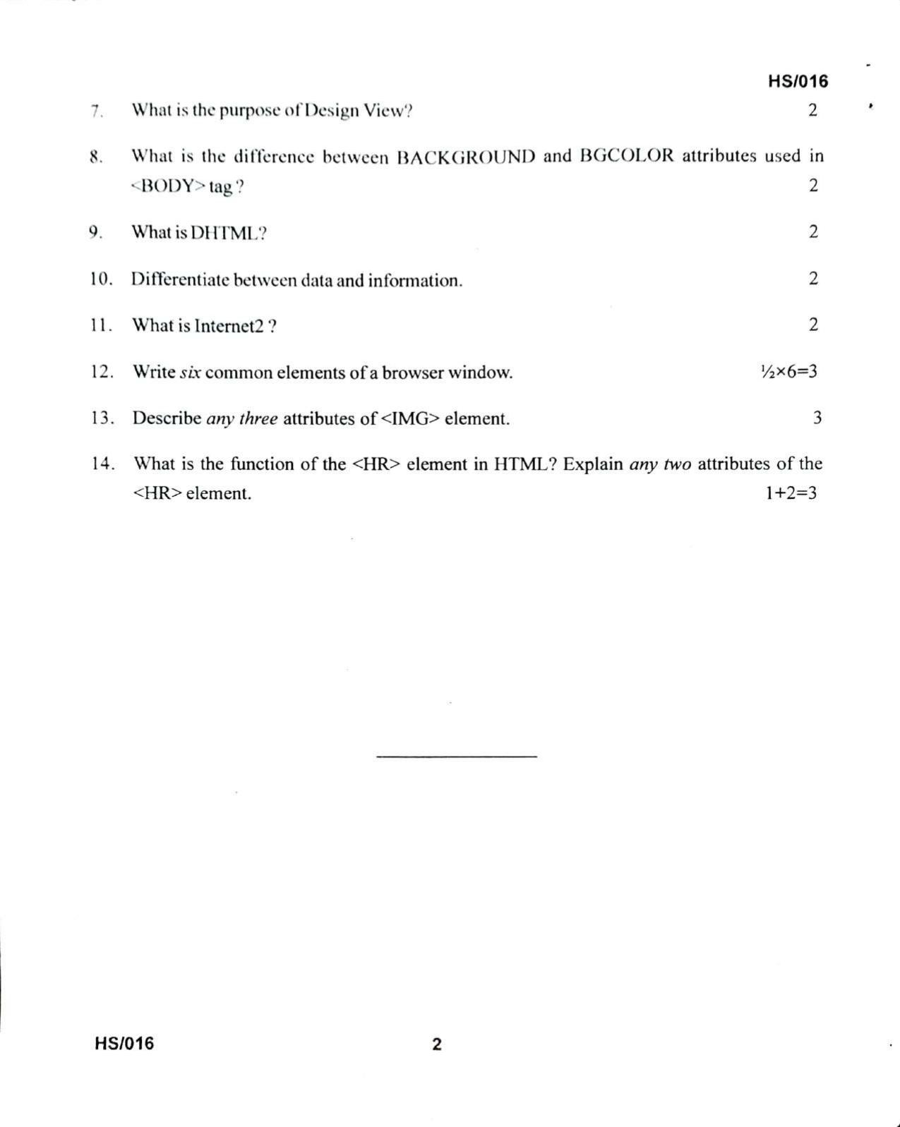 MBSE HSLC/Class 10 2021 Question Paper - Page 32