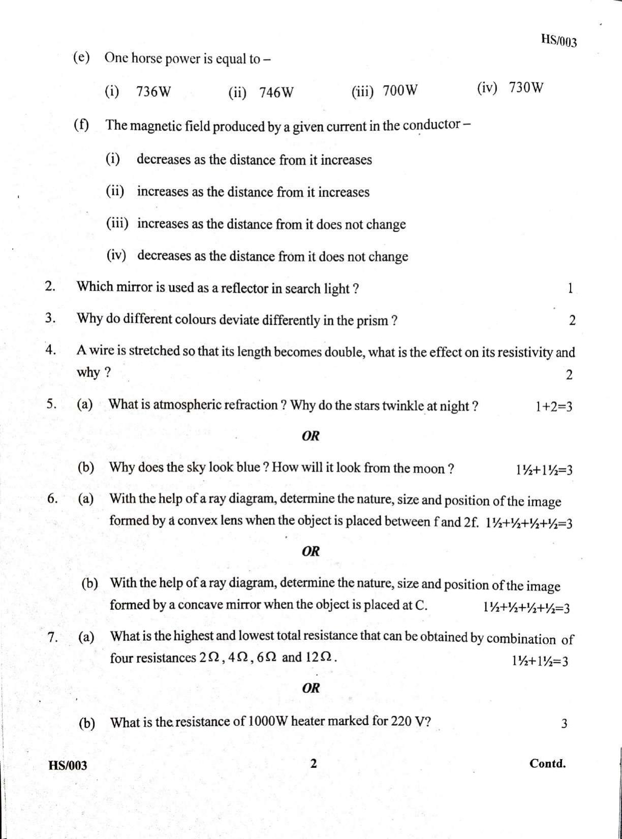 MBSE HSLC/Class 10 2021 Question Paper - Page 57