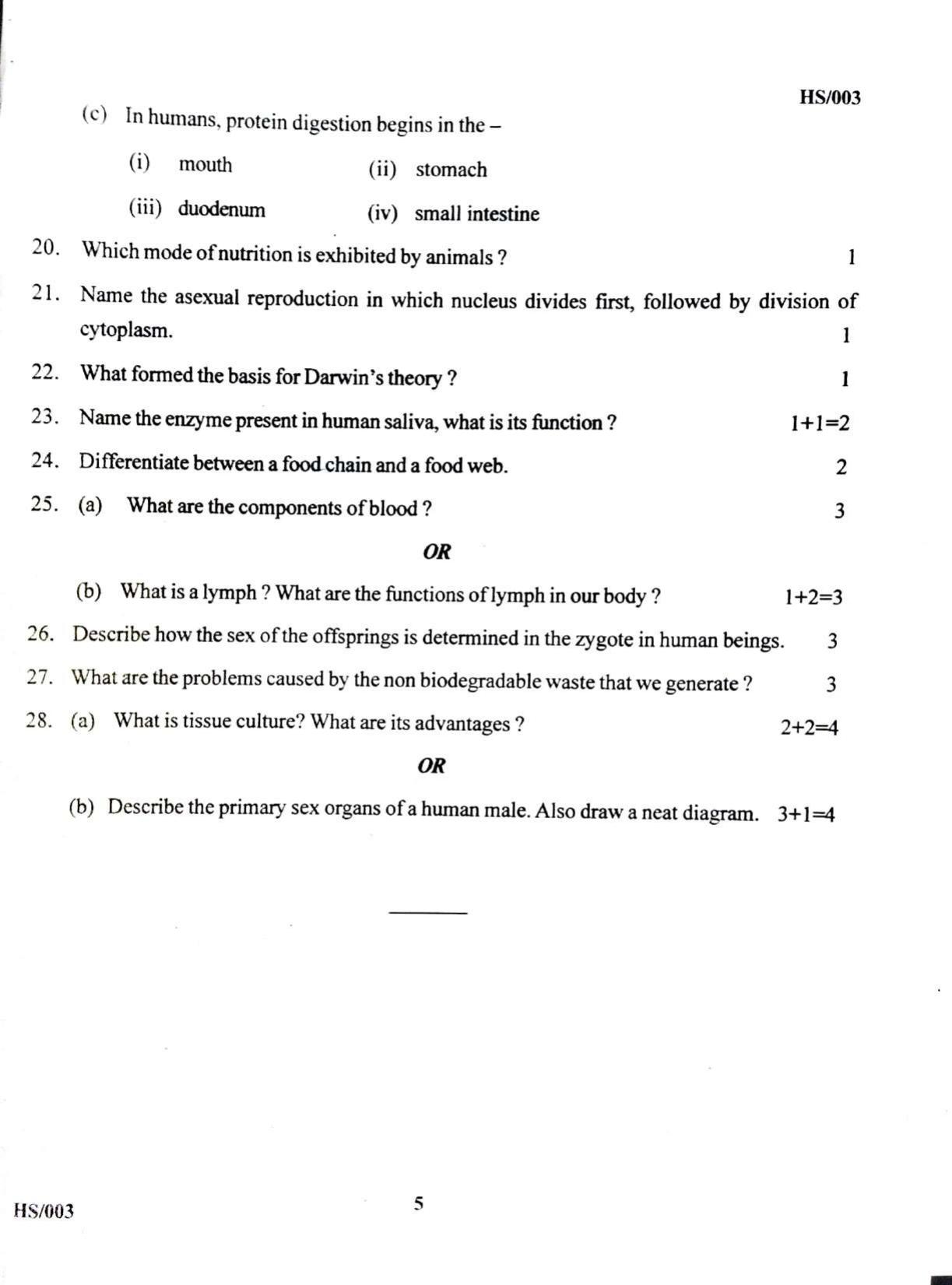 MBSE HSLC/Class 10 2021 Question Paper - Page 60