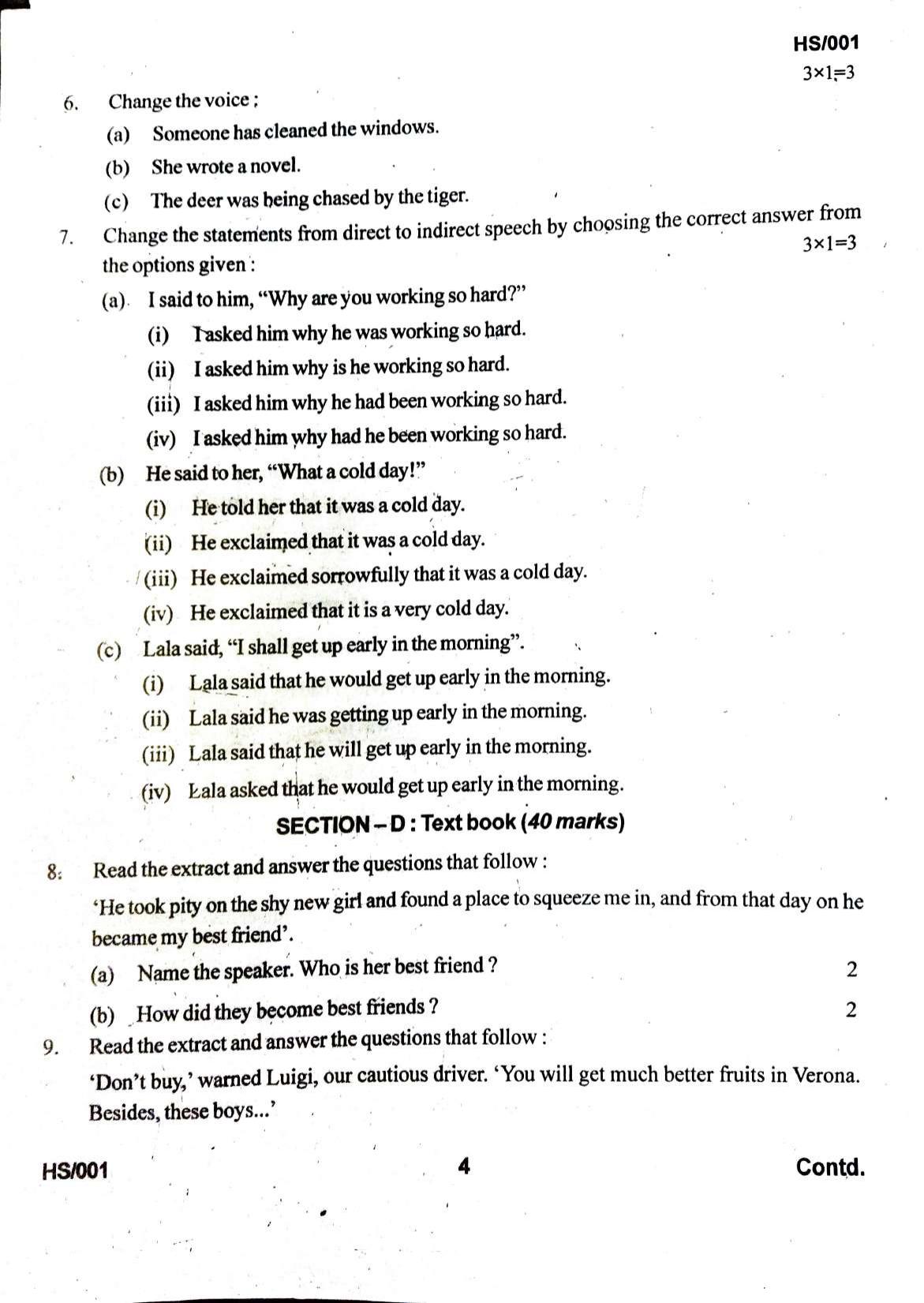 MBSE HSLC/Class 10 2021 Question Paper - Page 68