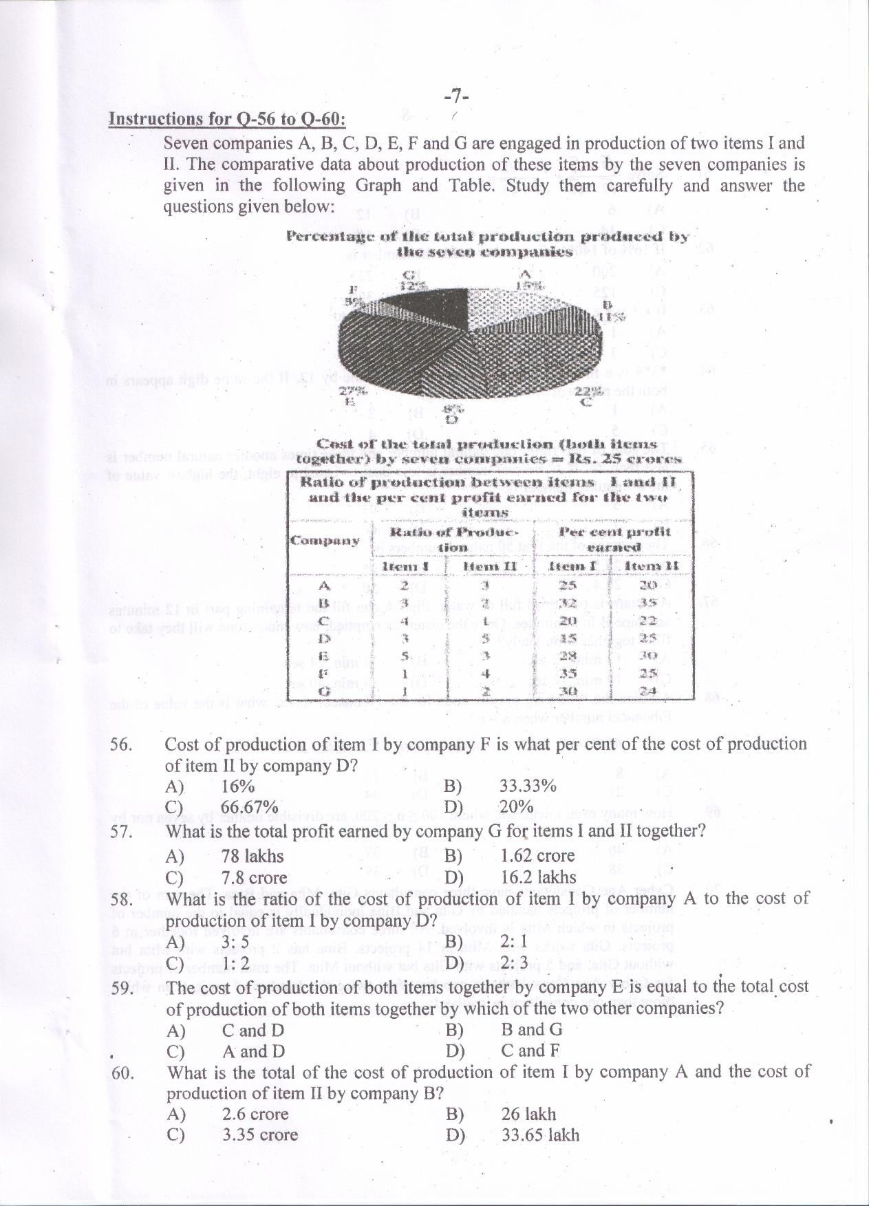 PU MET 2014 Question Booklet with Key - Page 7
