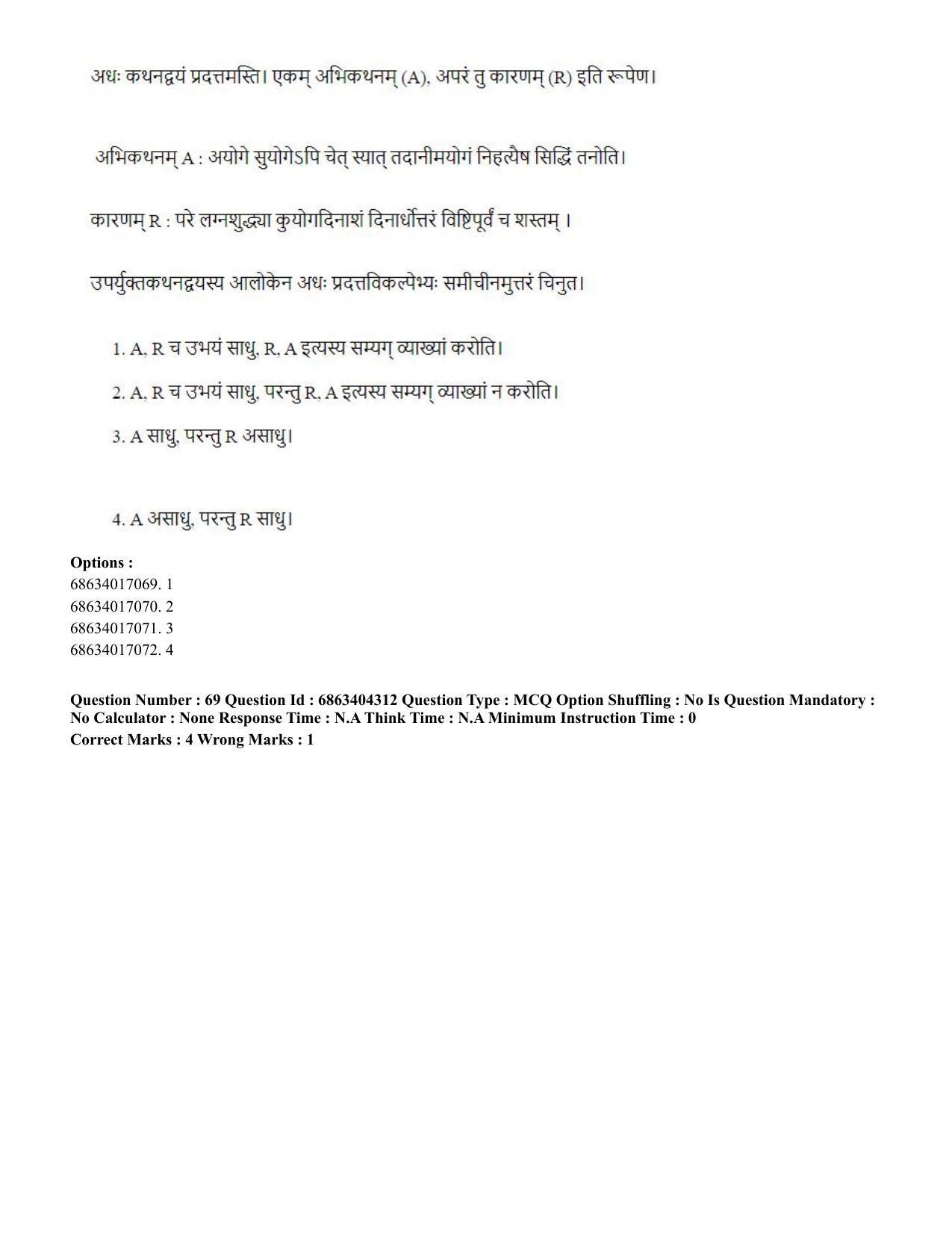 CUET PG 2023: ACQP11 – Jyotish -Falit (BHU) (Hindi) - Shift 1 (5-06-2023) Question Paper - Page 96