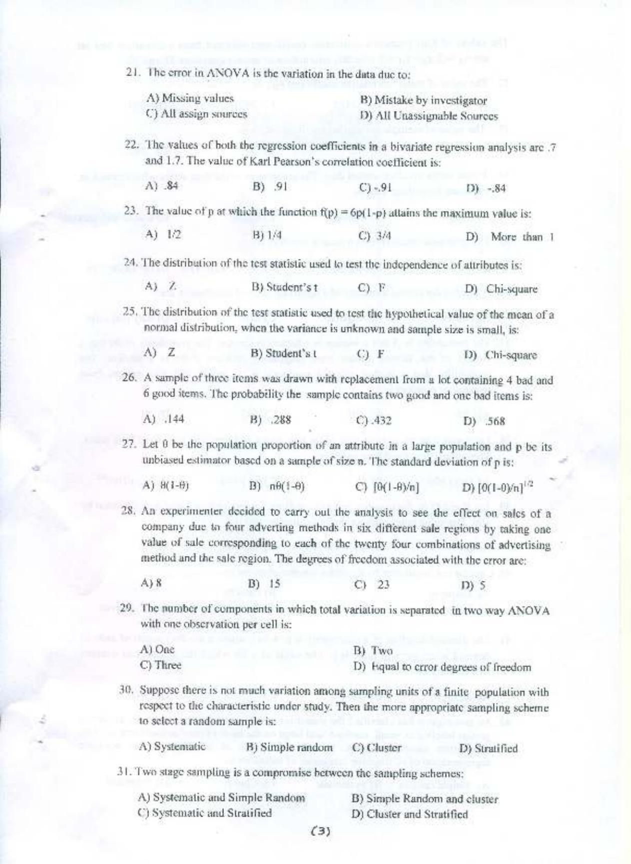 PU MPET Business Management and Commerce 2015 Question Paper - Page 4