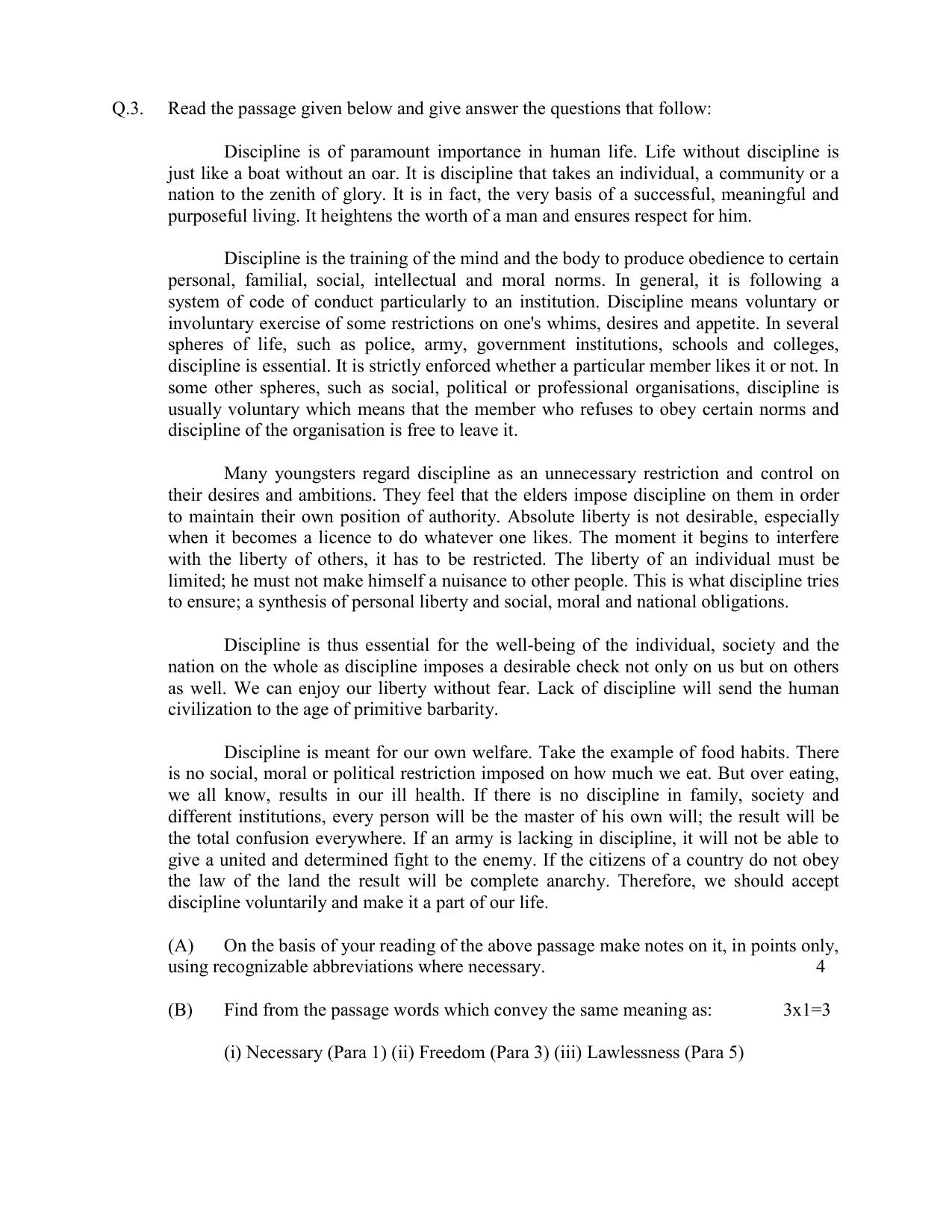 HPBOSE Class 11th English Sample Question Papers 2025 - Page 4