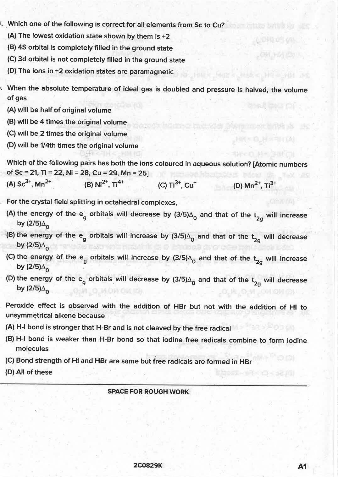 KCET 2021 Chemistry Question Paper - Page 14
