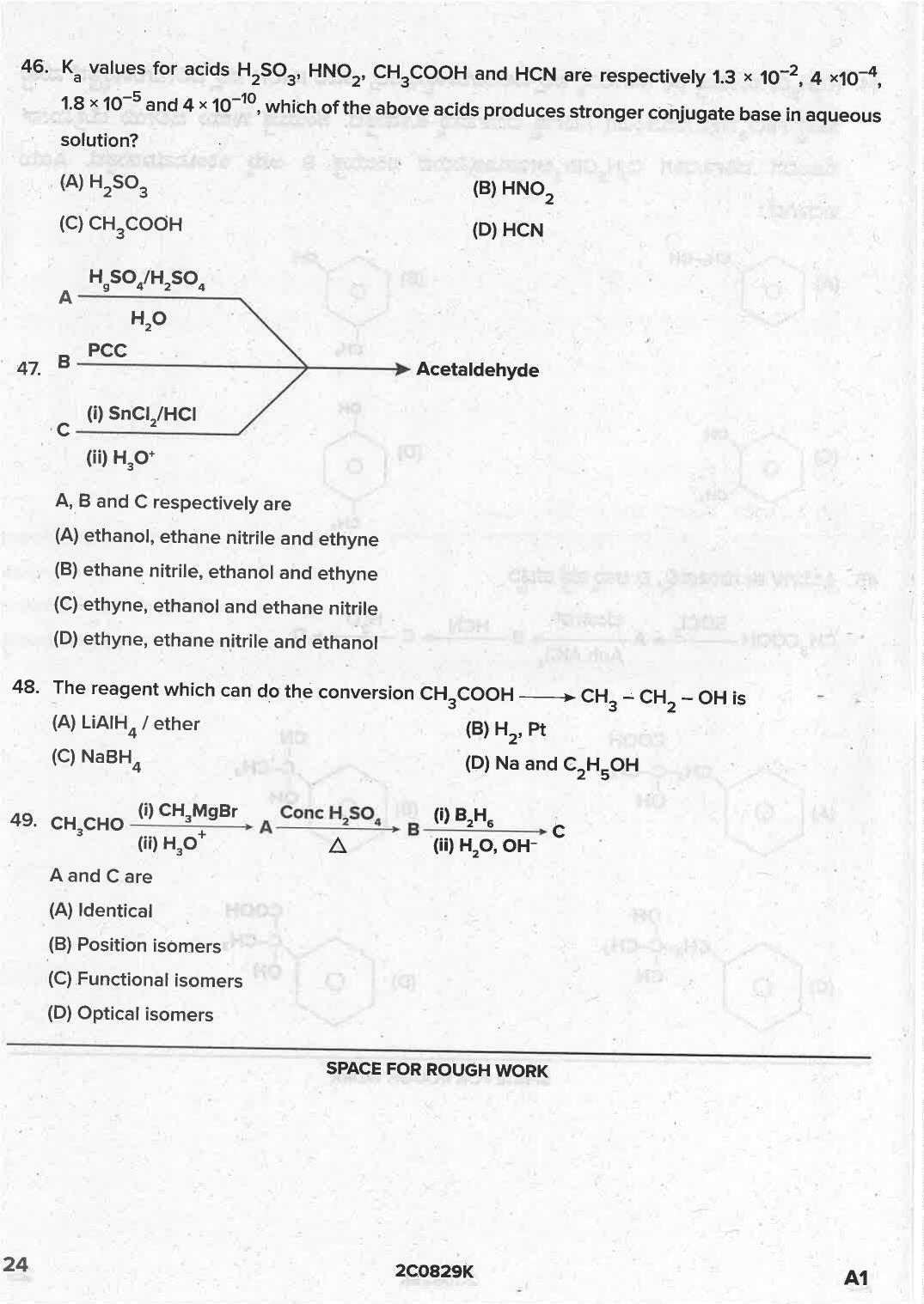 KCET 2021 Chemistry Question Paper - Page 24