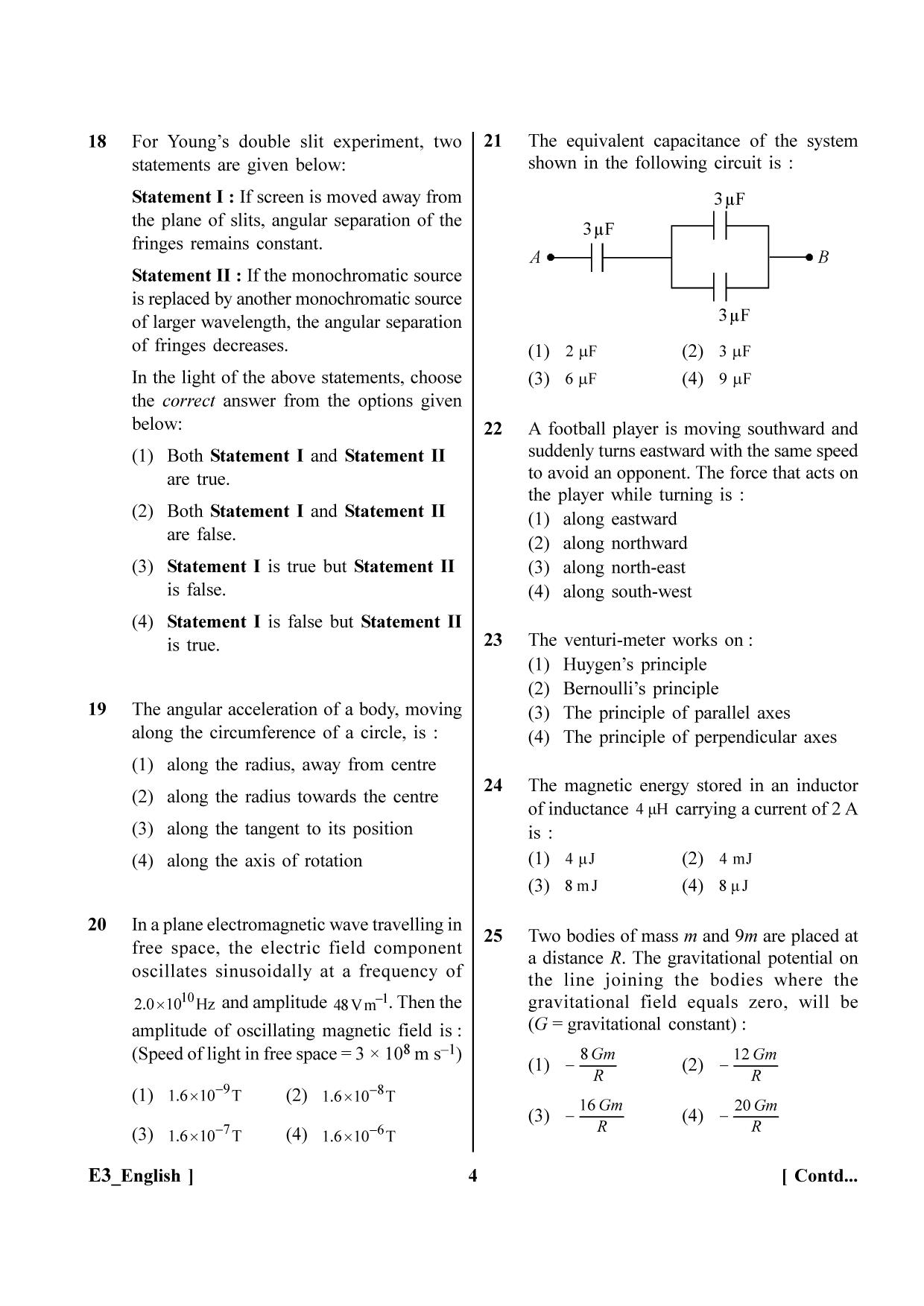 NEET 2023 E5 Official Answer Key - Page 4