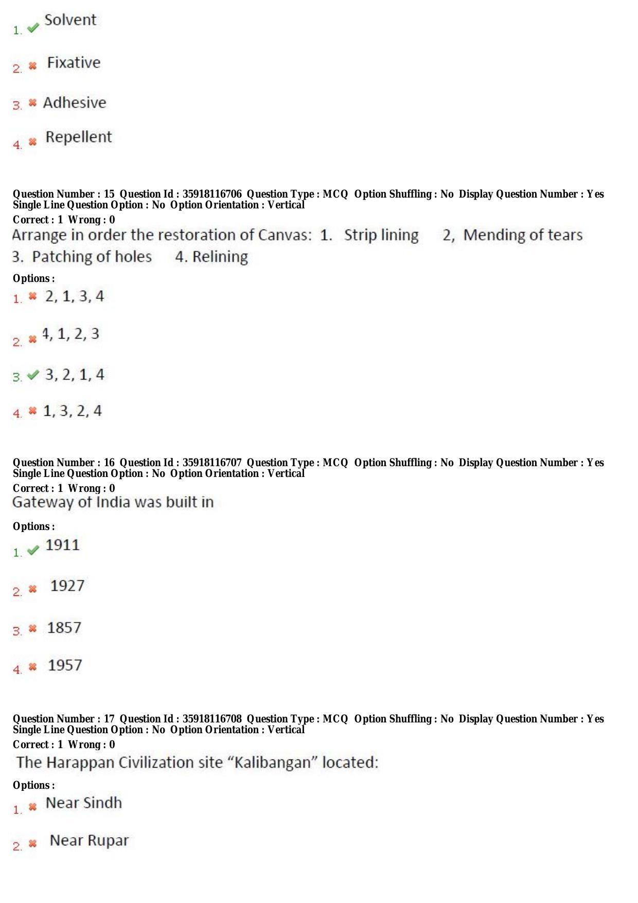 TS CPGET 2018 PGD in Museology (Shift 3) Question Paper with Answer Key - Page 6