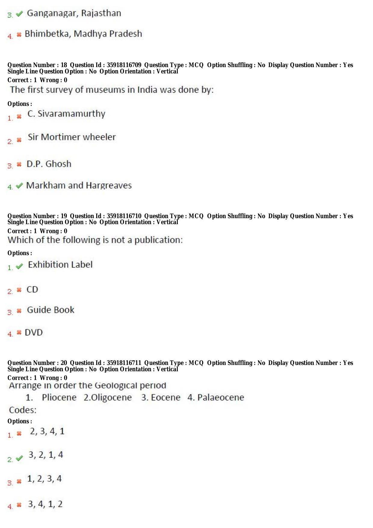 TS CPGET 2018 PGD in Museology (Shift 3) Question Paper with Answer Key - Page 7
