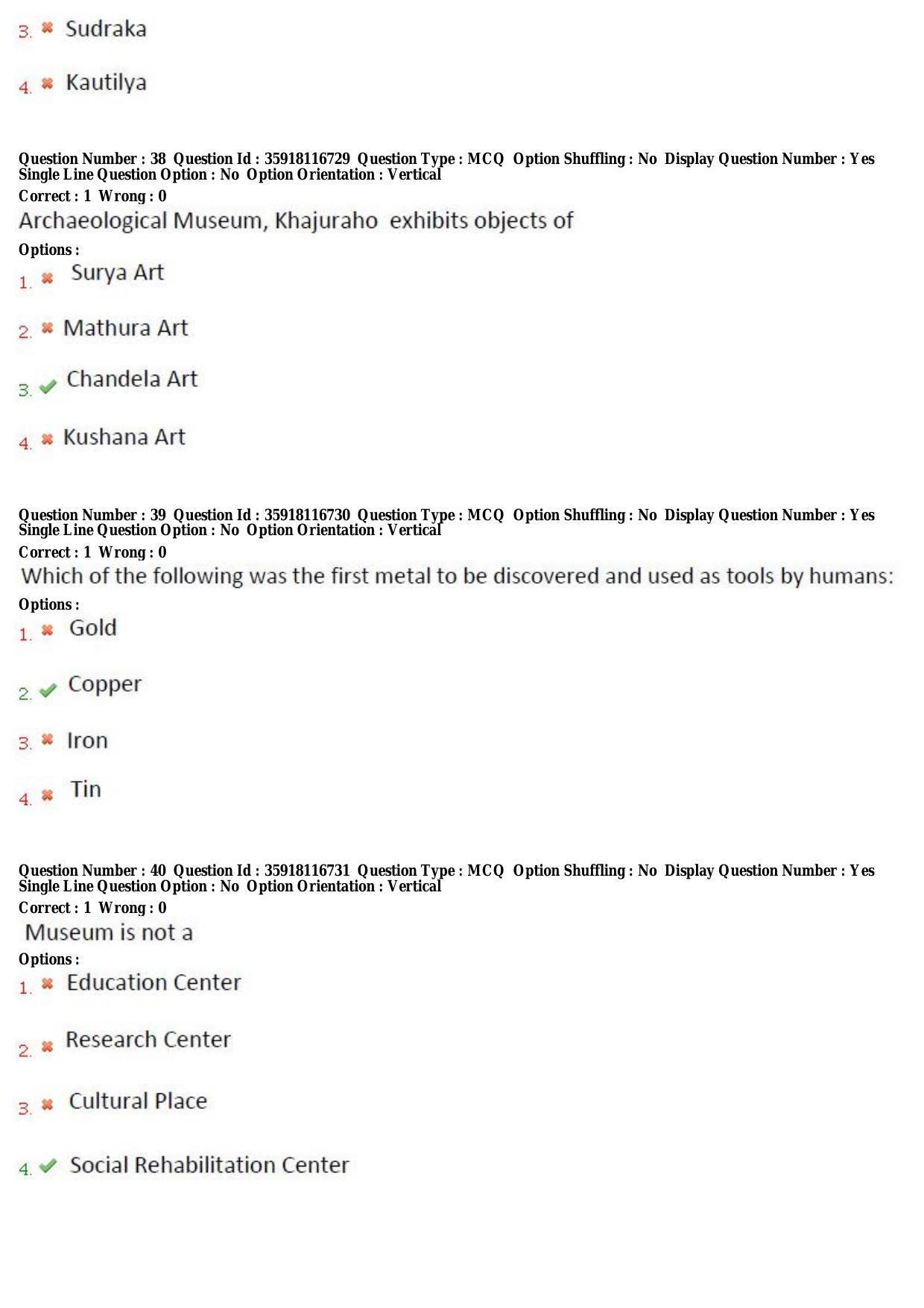 TS CPGET 2018 PGD in Museology (Shift 3) Question Paper with Answer Key - Page 13