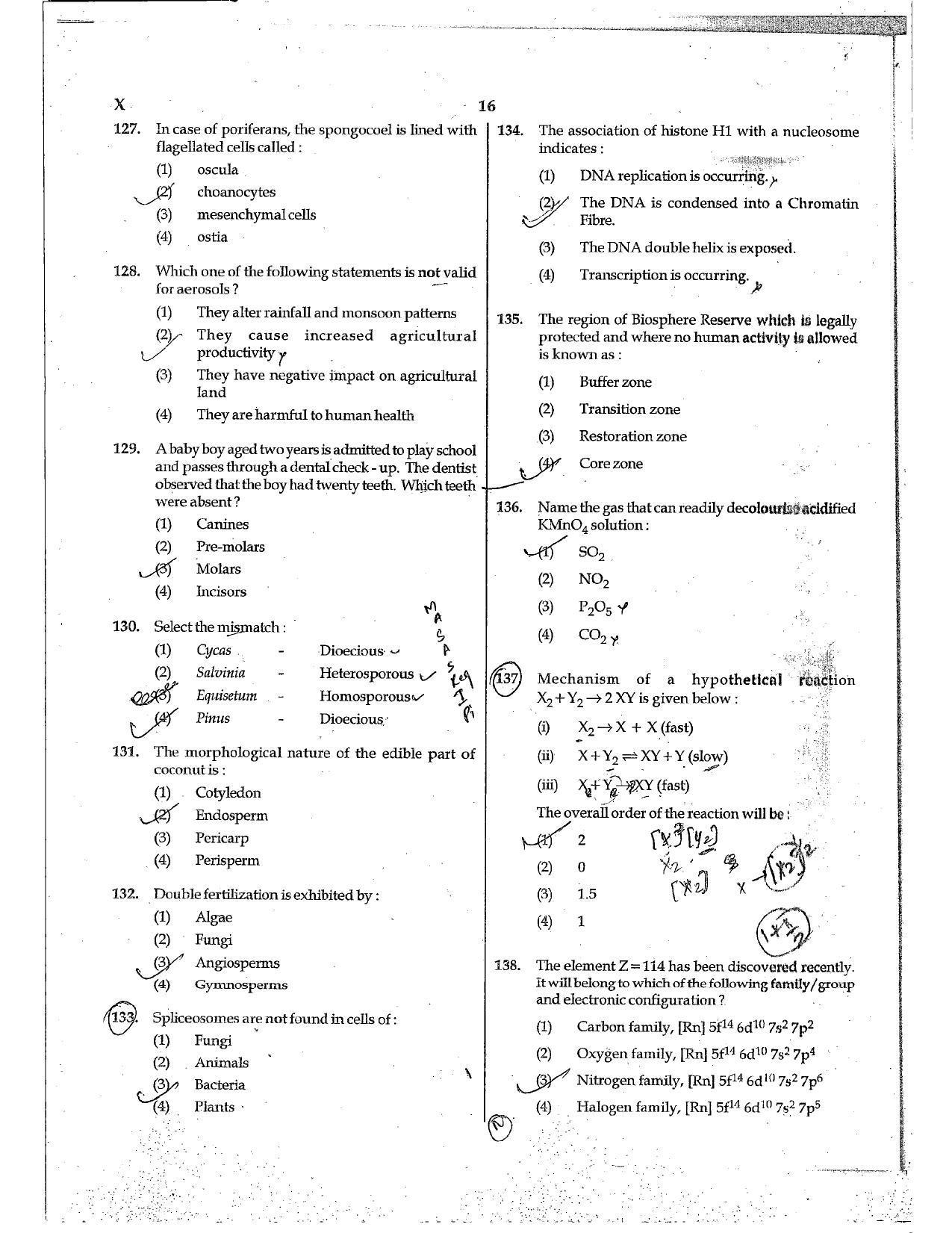 NEET Code X 2017 Question Paper - Page 18