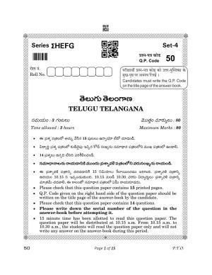 CBSE Class 12 50_Telugu Telangana 2023 Question Paper