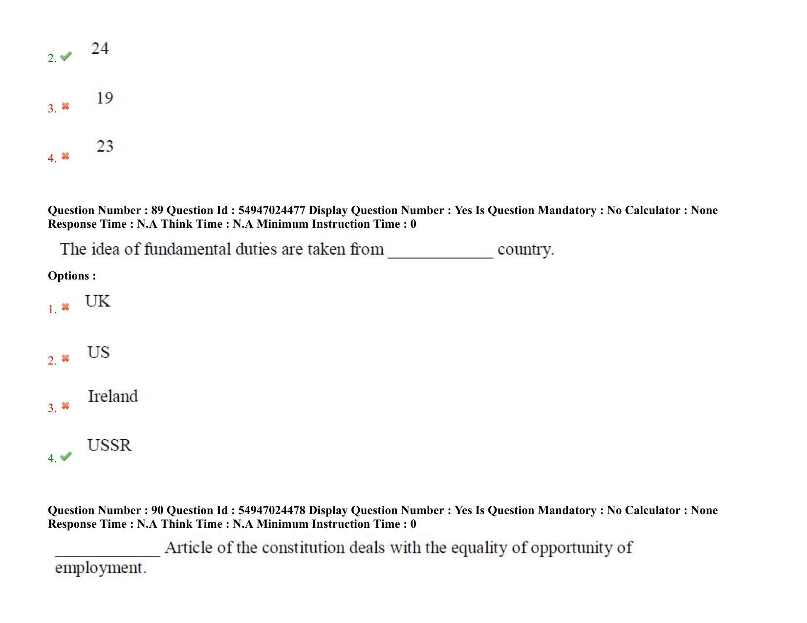 AP RCET 2022: Dr. Ambedkar Studies -  18-10-2022 (Tuesday) Session-I: Question Paper With keys - Page 66