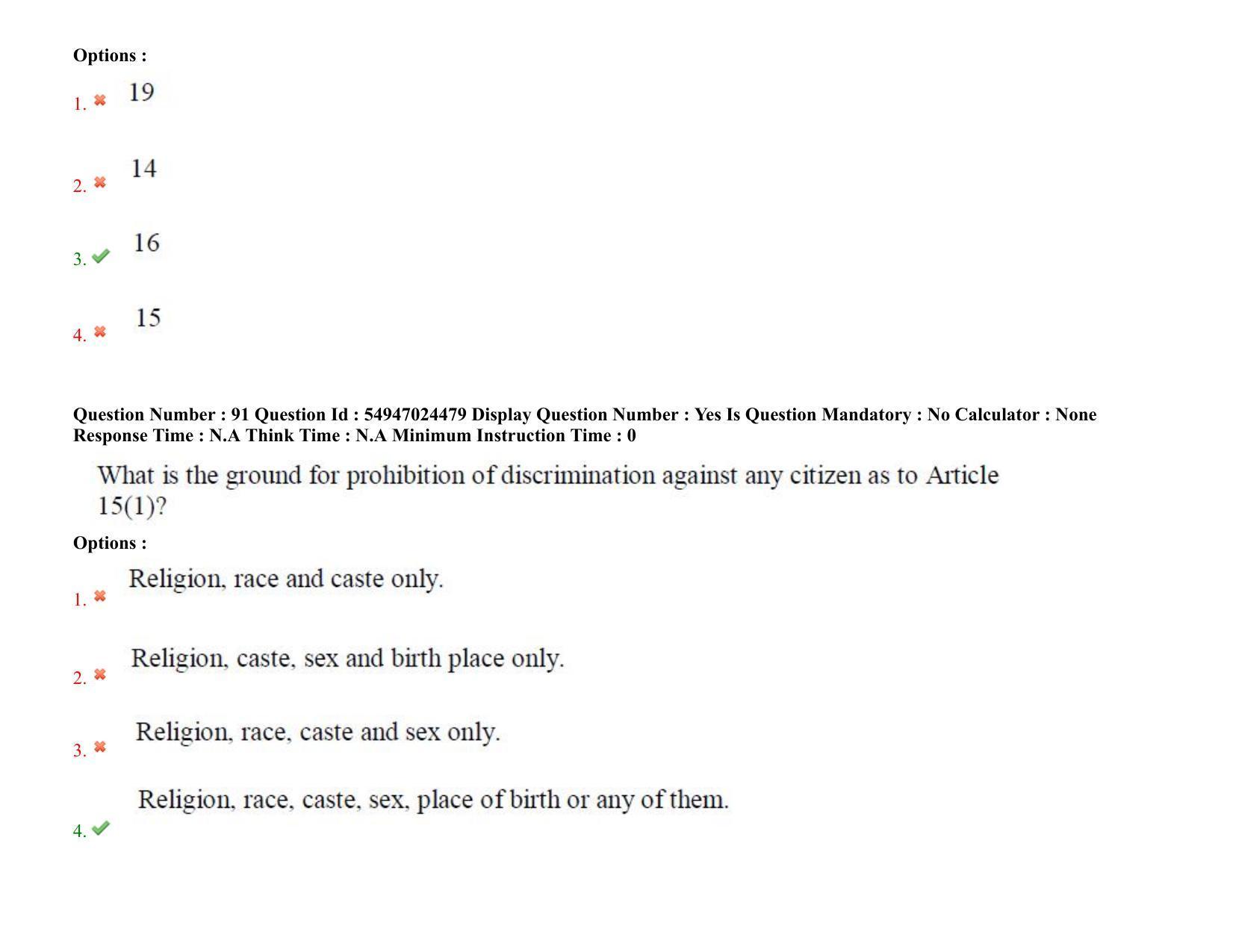 AP RCET 2022: Dr. Ambedkar Studies -  18-10-2022 (Tuesday) Session-I: Question Paper With keys - Page 67